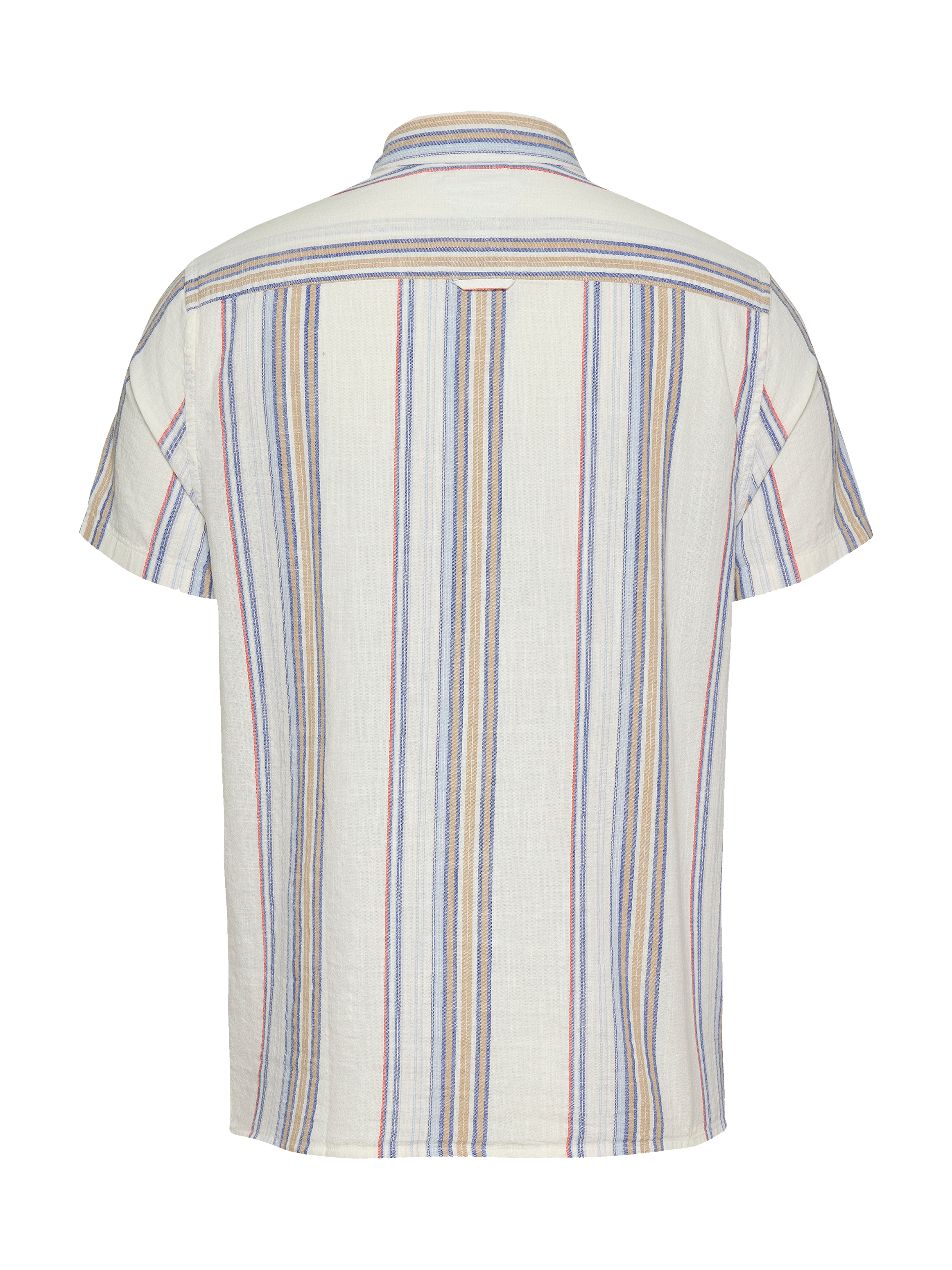 Tommy Jeans Kurzarmhemd »TJM REG SLUB STRIPE SS SHIRT EXT«, modische mehrfarbig gestreift