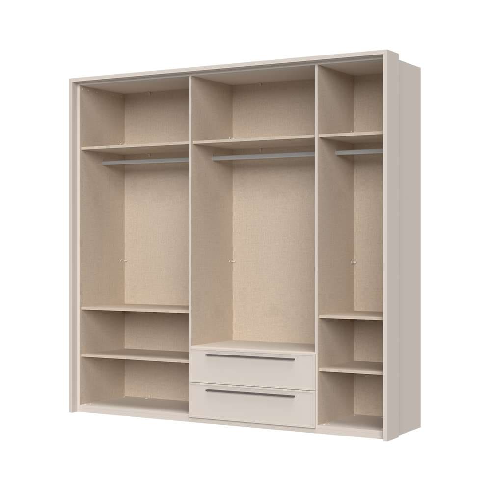 Places of Style Drehtürenschrank »Opera mit oder ohne Kranz inkl. LED-Bel.,B92,137,182 oder 227 cm«, UV lackiert, Soft Close Funktion, Höhenverstellbare Füße