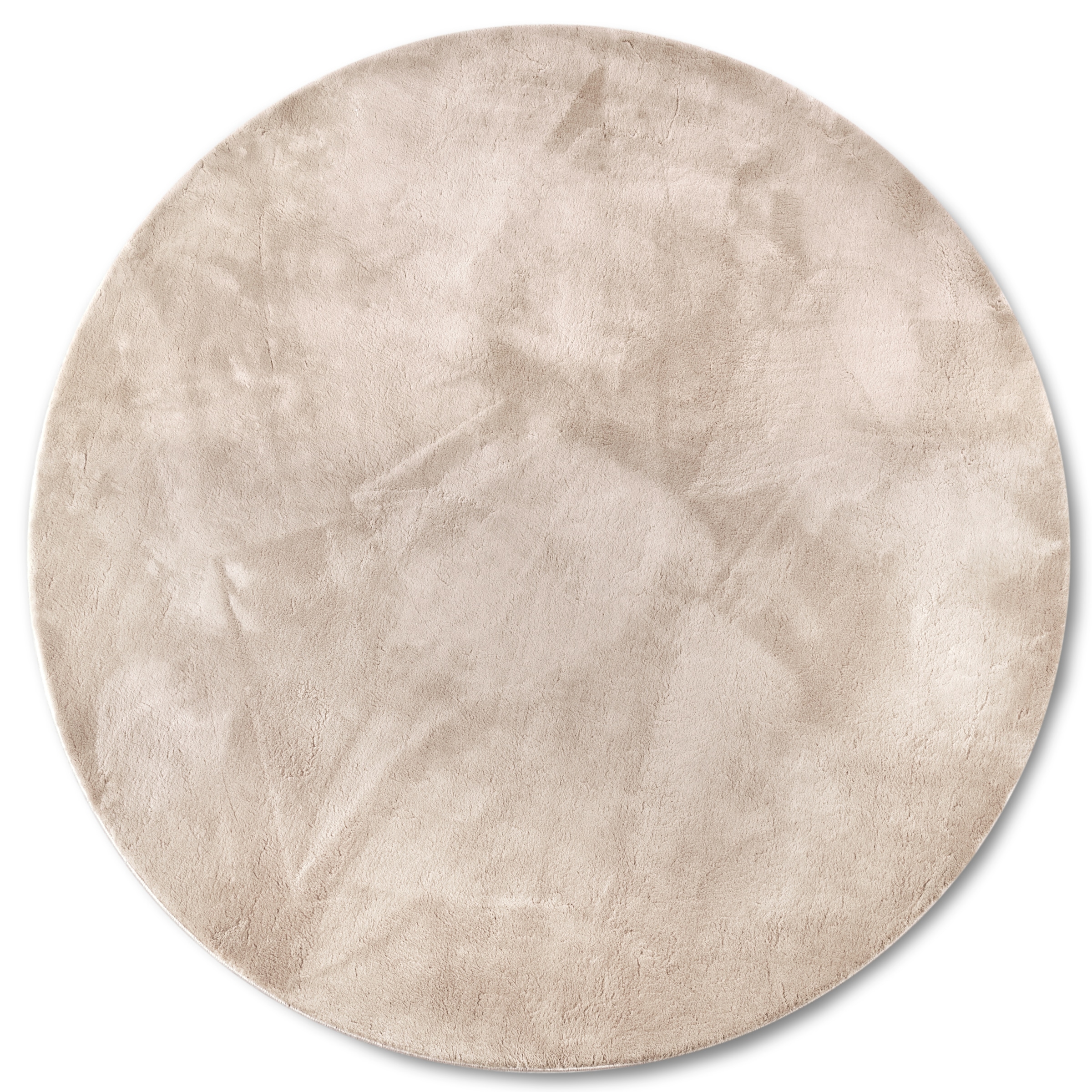 Villeroy & Boch Teppich »Leon«, rund, 15 mm Höhe, Langflor, Shaggy, einfarbig, flauschig, weich, glänzend, modern, uni