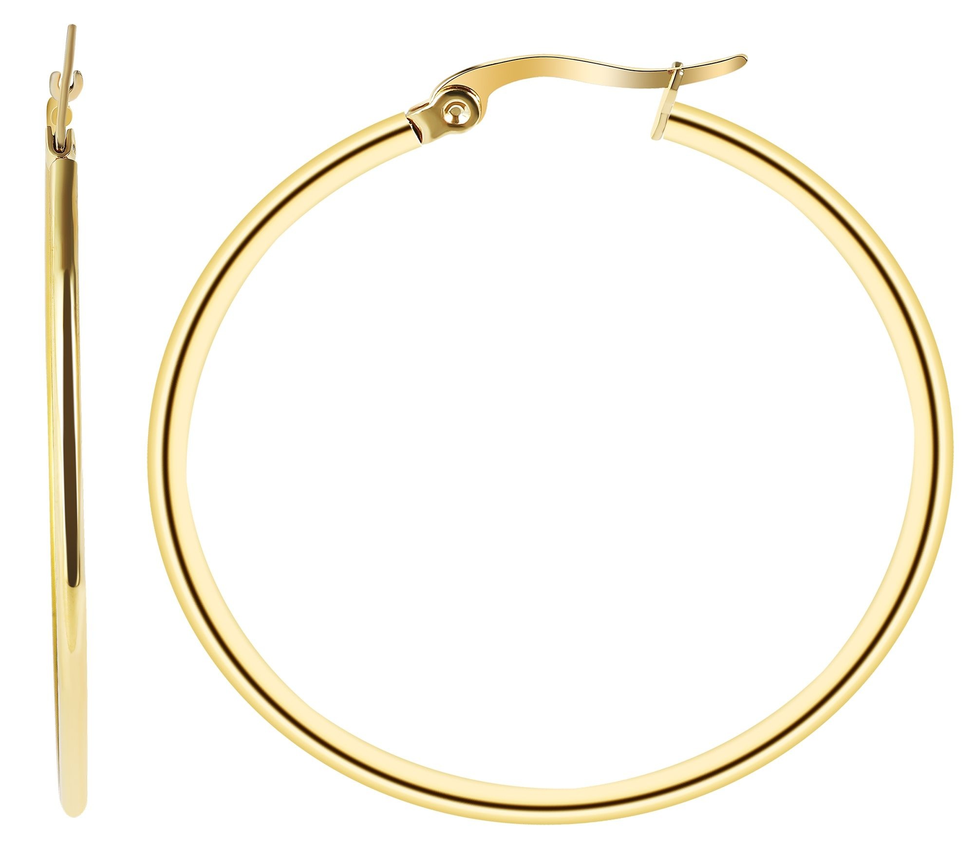 Adelia´s Paar Creolen »Damen Ohrringe ¿ Creole aus Edelstahl«