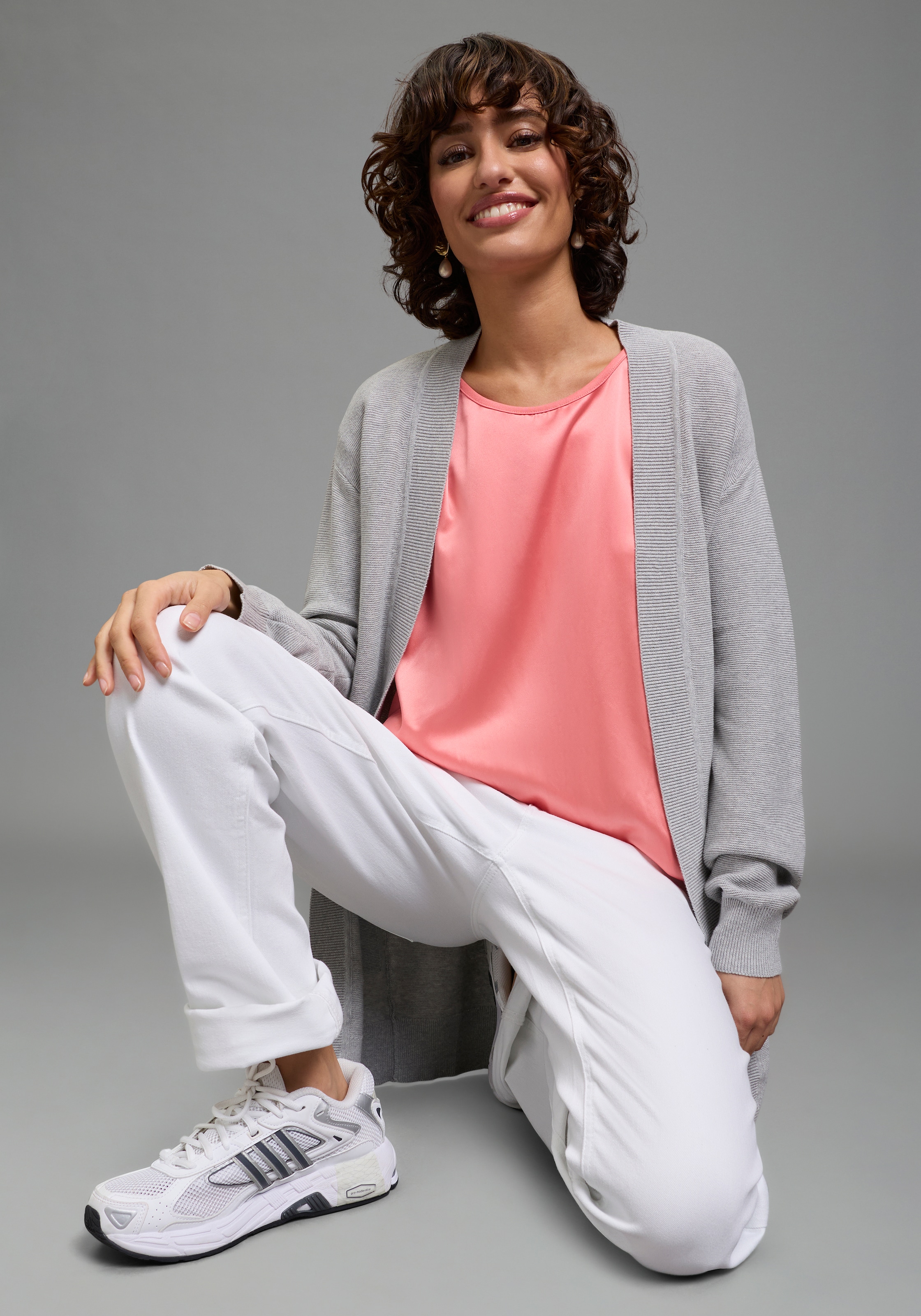 Laura Scott Strickjacke Feinstrick - perfekt für den Übergang im Ottoman Ripp mit Taschen