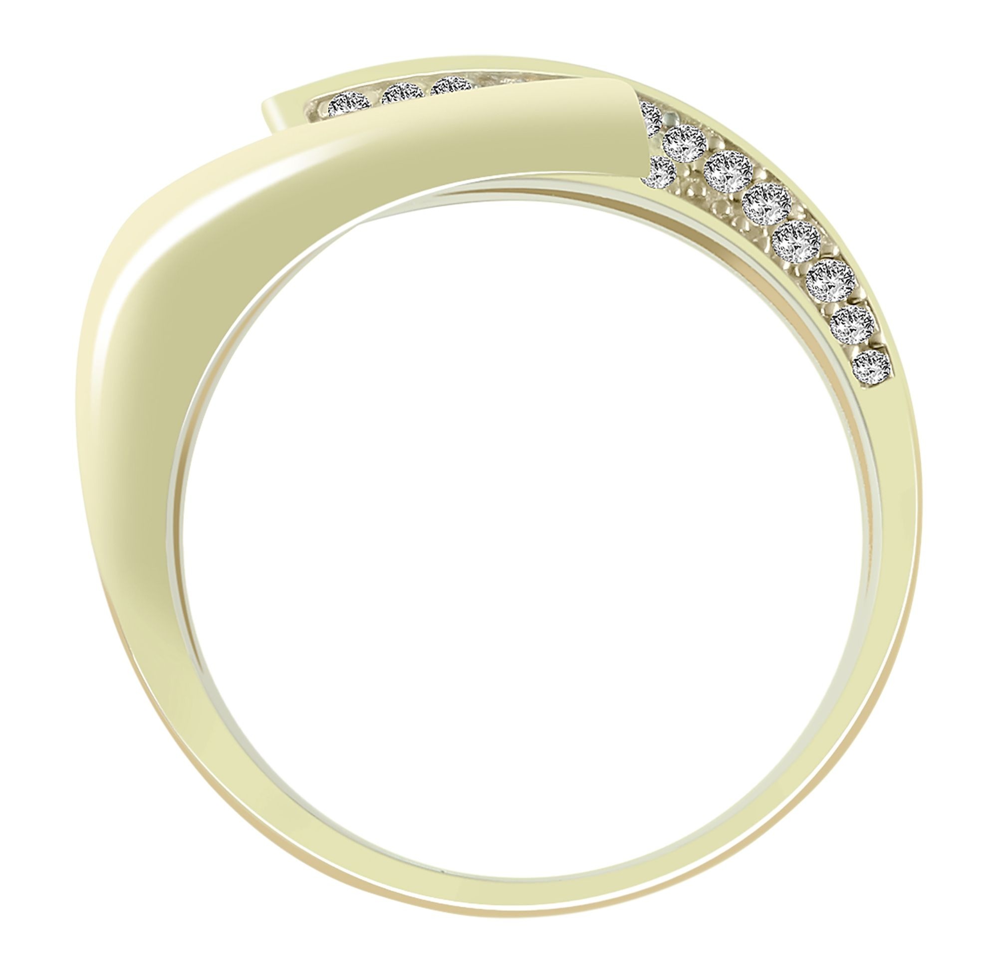 Adelia´s Fingerring »Damen Ring aus 333 Gold mit Zirkonia«