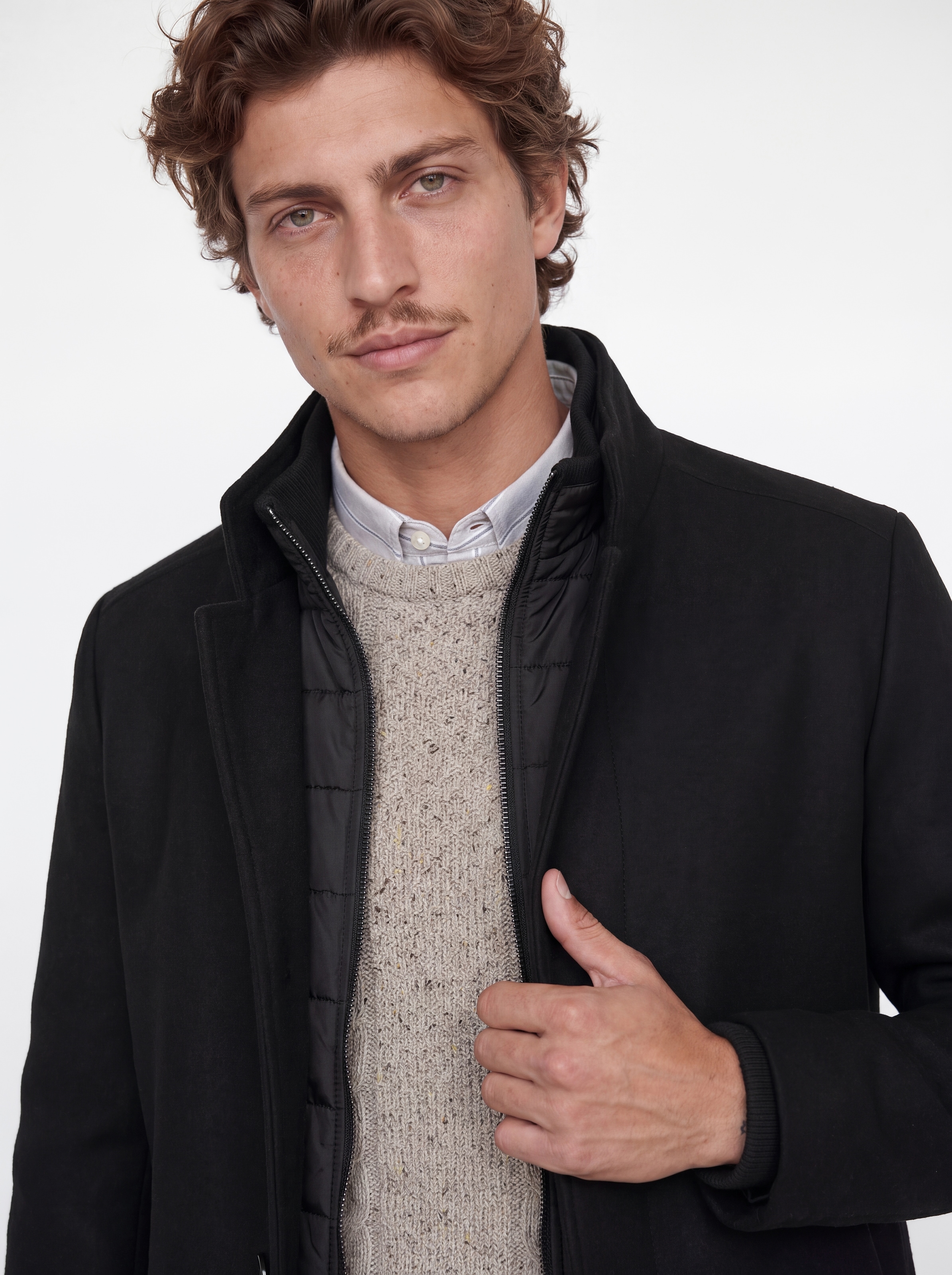 Jack & Jones Kurzmantel »JJEMELTON WOOL BLEND COAT AW26 SN« Materialmix, regular fit