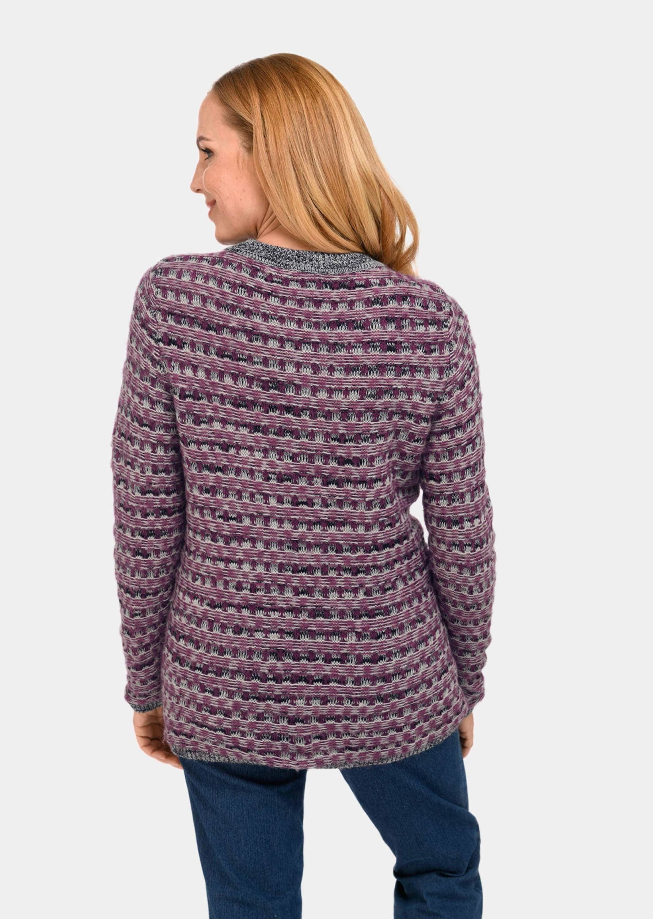 GOLDNER Longpullover »Trageangenehmer Pullover in Strukturmix«