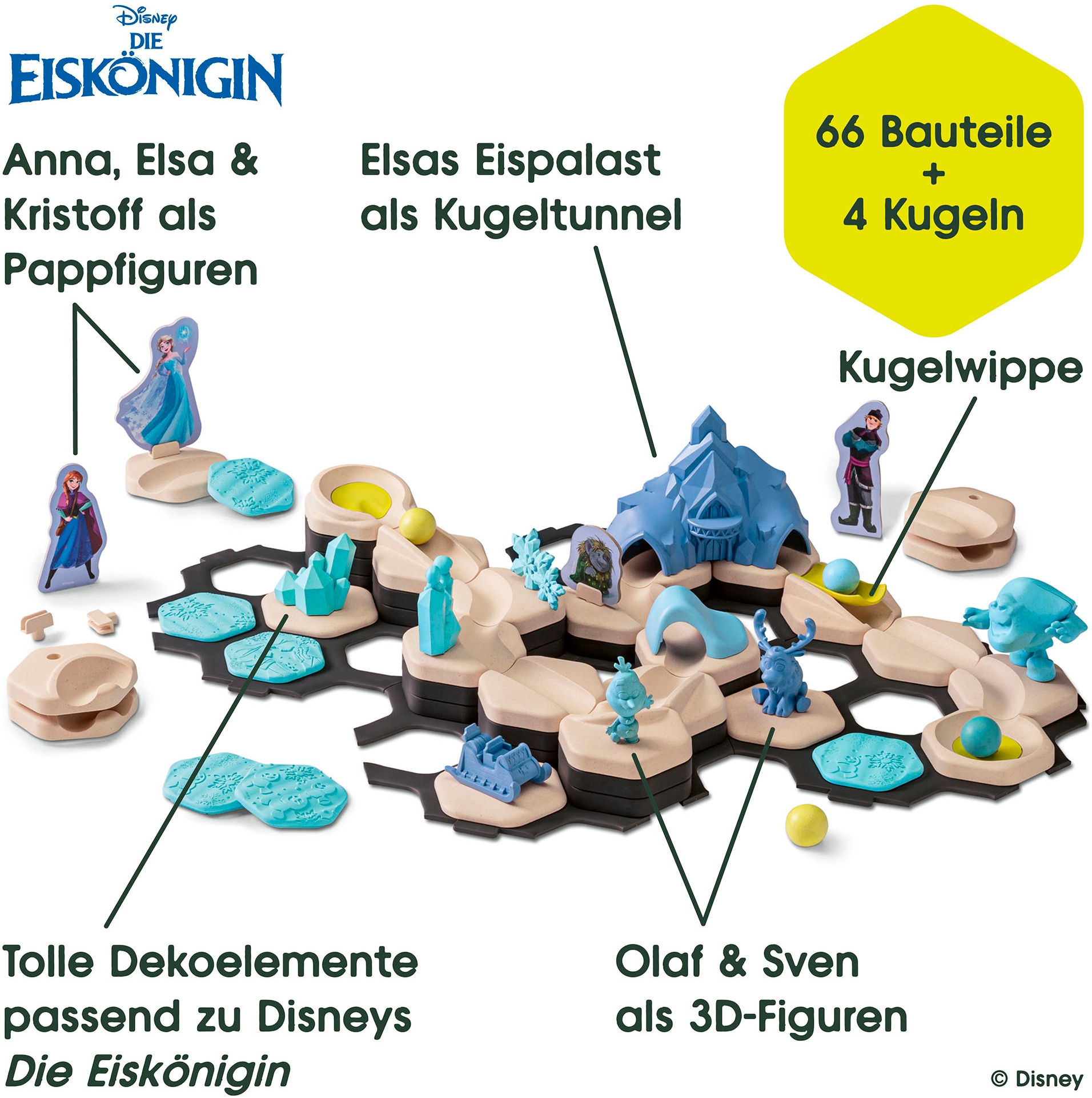 Ravensburger Kugelbahn-Bausatz »GraviTrax Junior Starter Set Disney Frozen«, Made in Germany