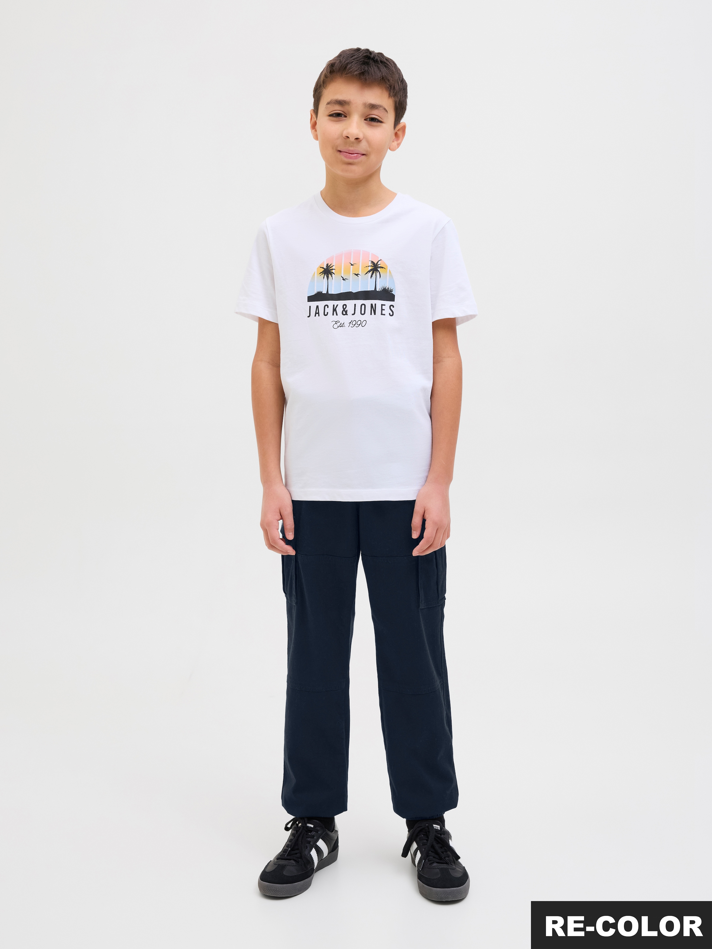 Jack & Jones Junior Cargohose »JPSTKANE JJJONNIE CUFFED CARGO JNR«