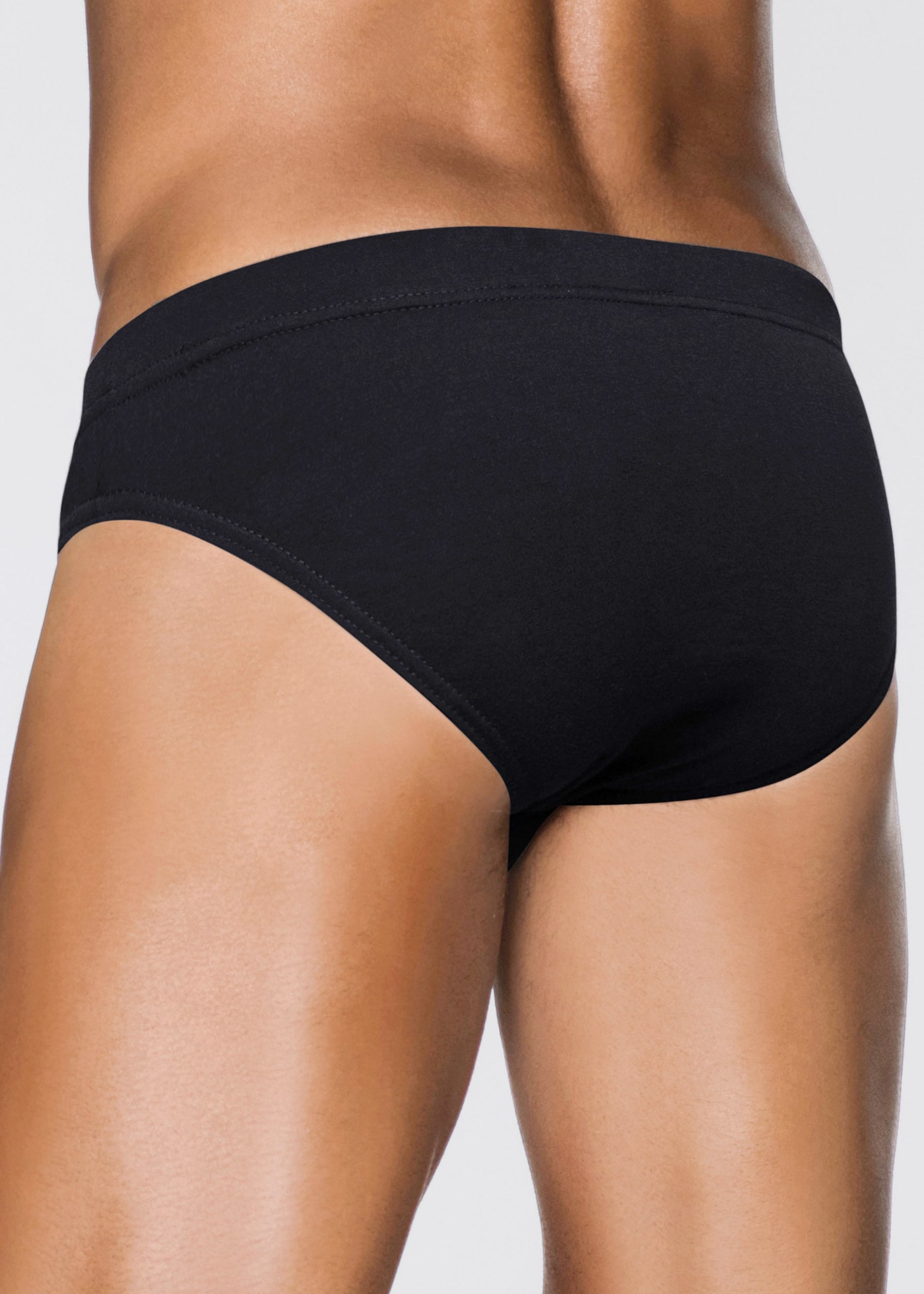 bonprix Maxislip Packung, 5 Stk. klassisch geschnittene Passform, sportive Optik, aus Baumwolle