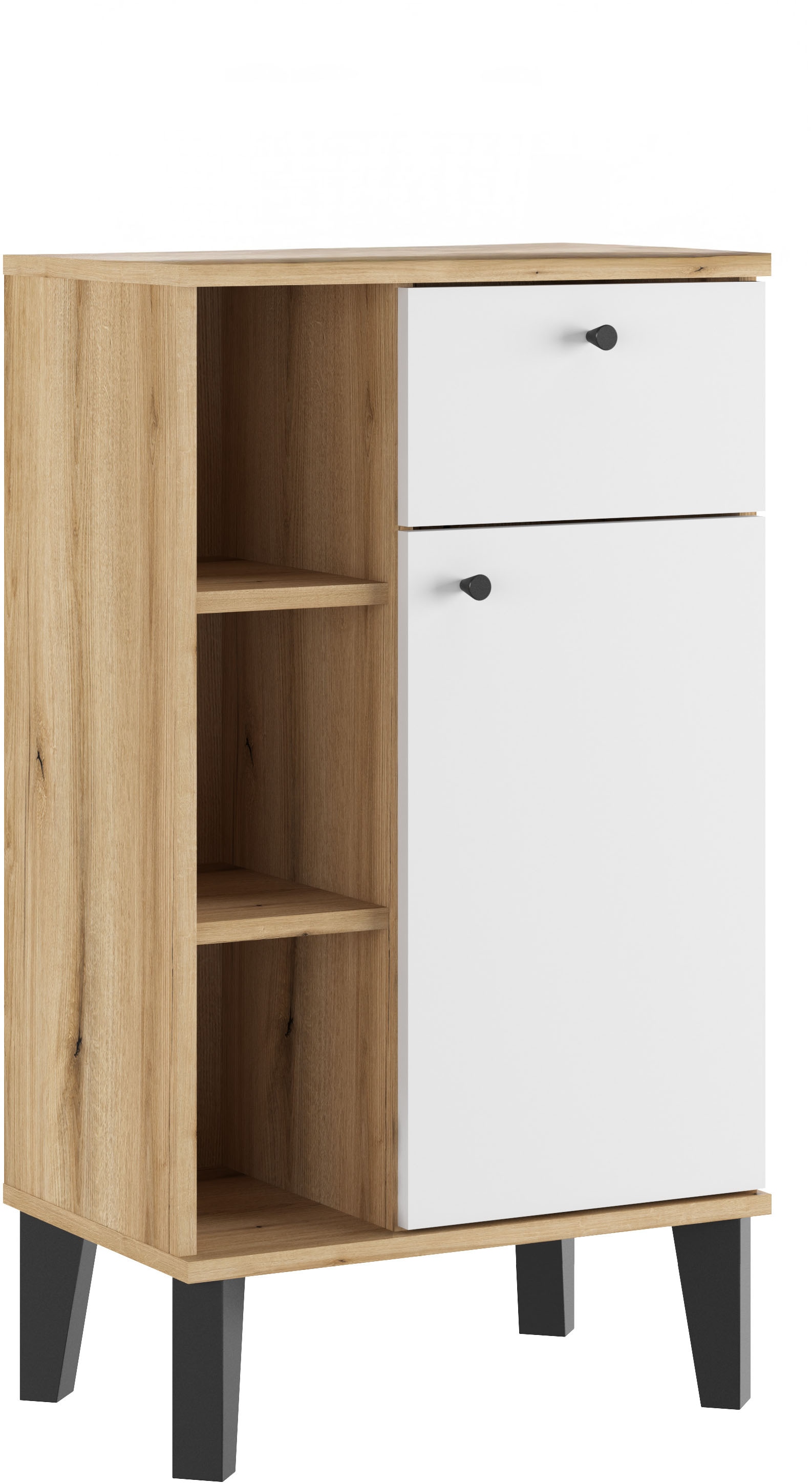 INOSIGN Midischrank »Oslo, Badschrank mit Knopfgriff, Schrank im skandinavischen Design«, in...