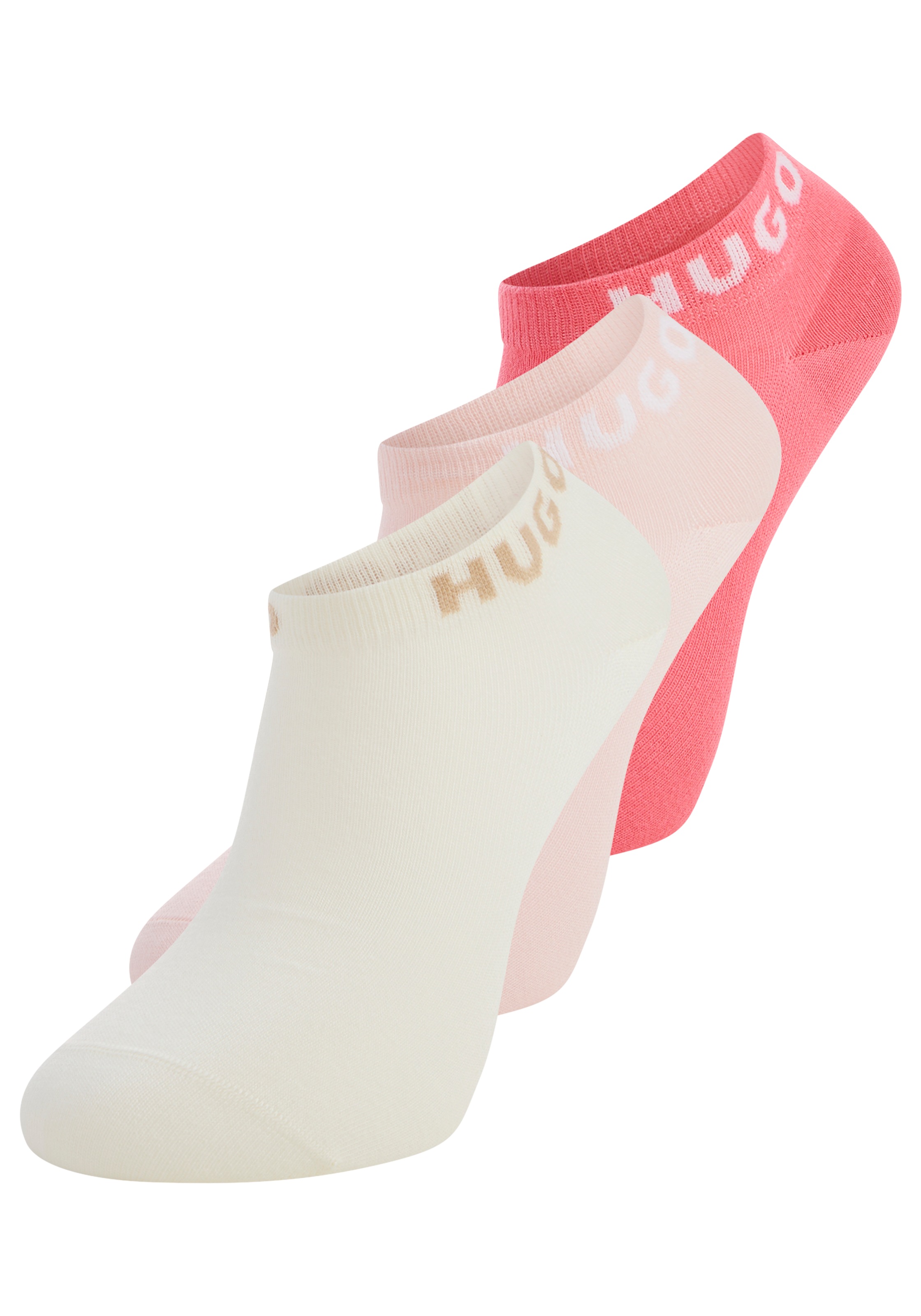HUGO Underwear Socken »3P AS UNI CC W« Packung, 3er, 3 Paar tlg. mit kontrastfarbenen Logoschriftzug