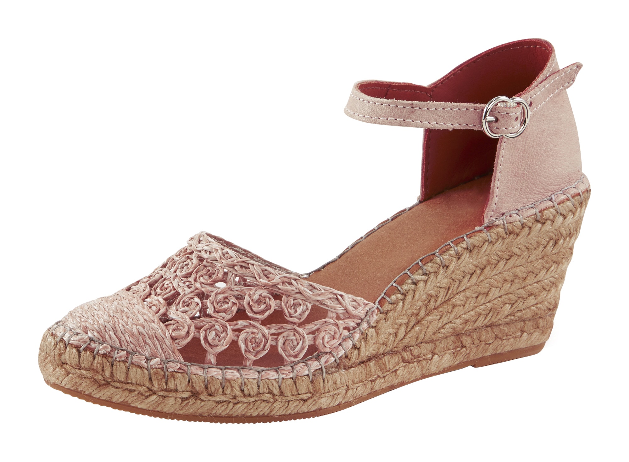 Keilespadrilles aus Raffia
