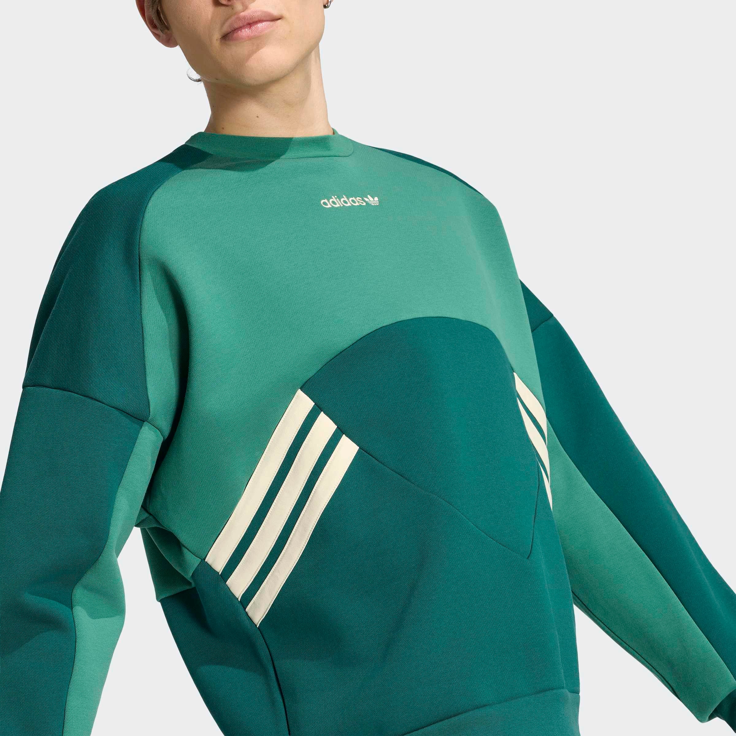 adidas Originals Sweatshirt »MUNICH 93 RUNDHALS«, mit angesetzten Bündchen an Ärmel- und Rumpfabschluss
