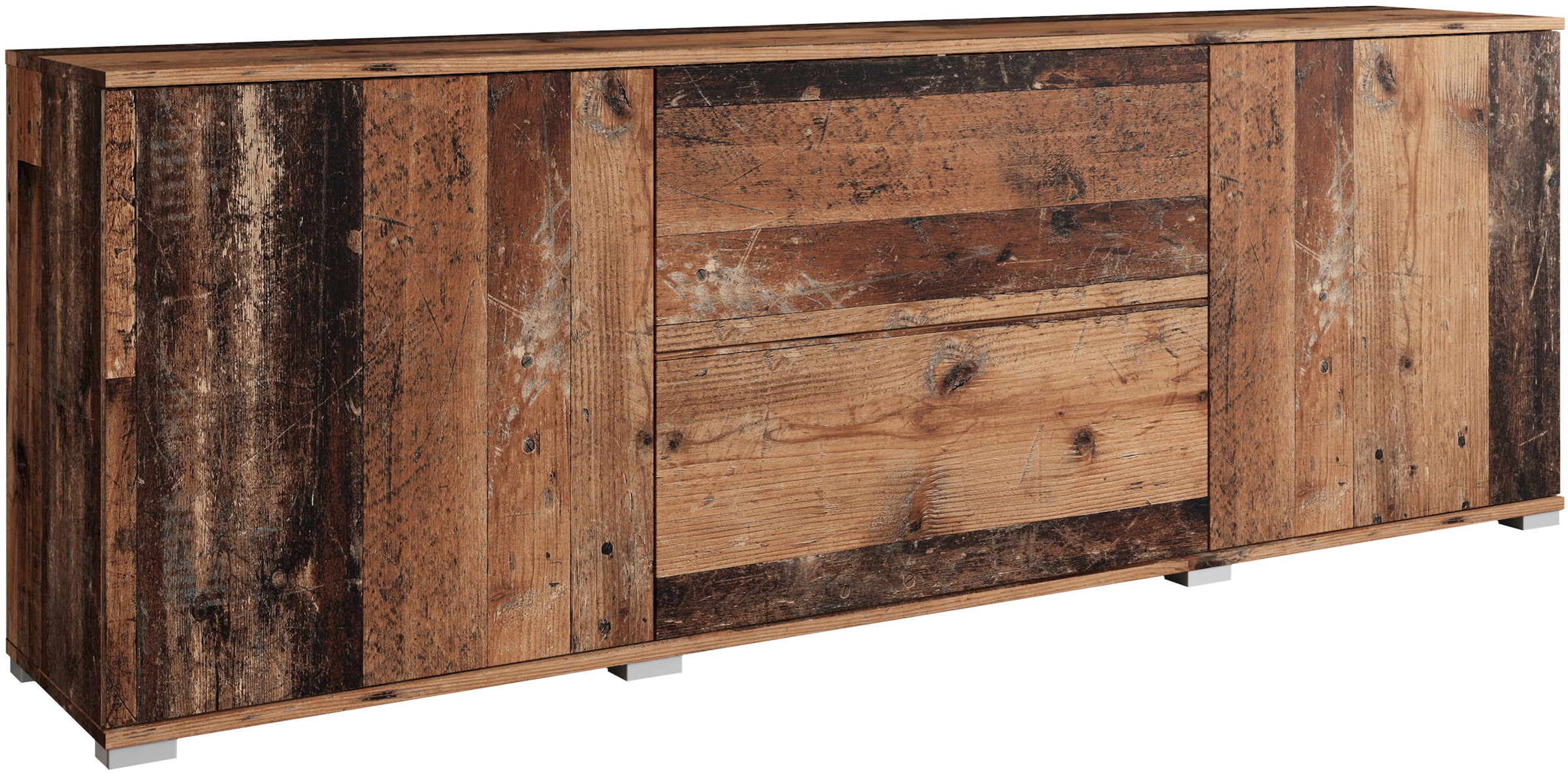 OTTO home Lowboard »Kenia« 1 Stk. tlg. 2 Türen, 2 Schubladen, Breite 180 cm, höhenverstellbare Einlegeböden