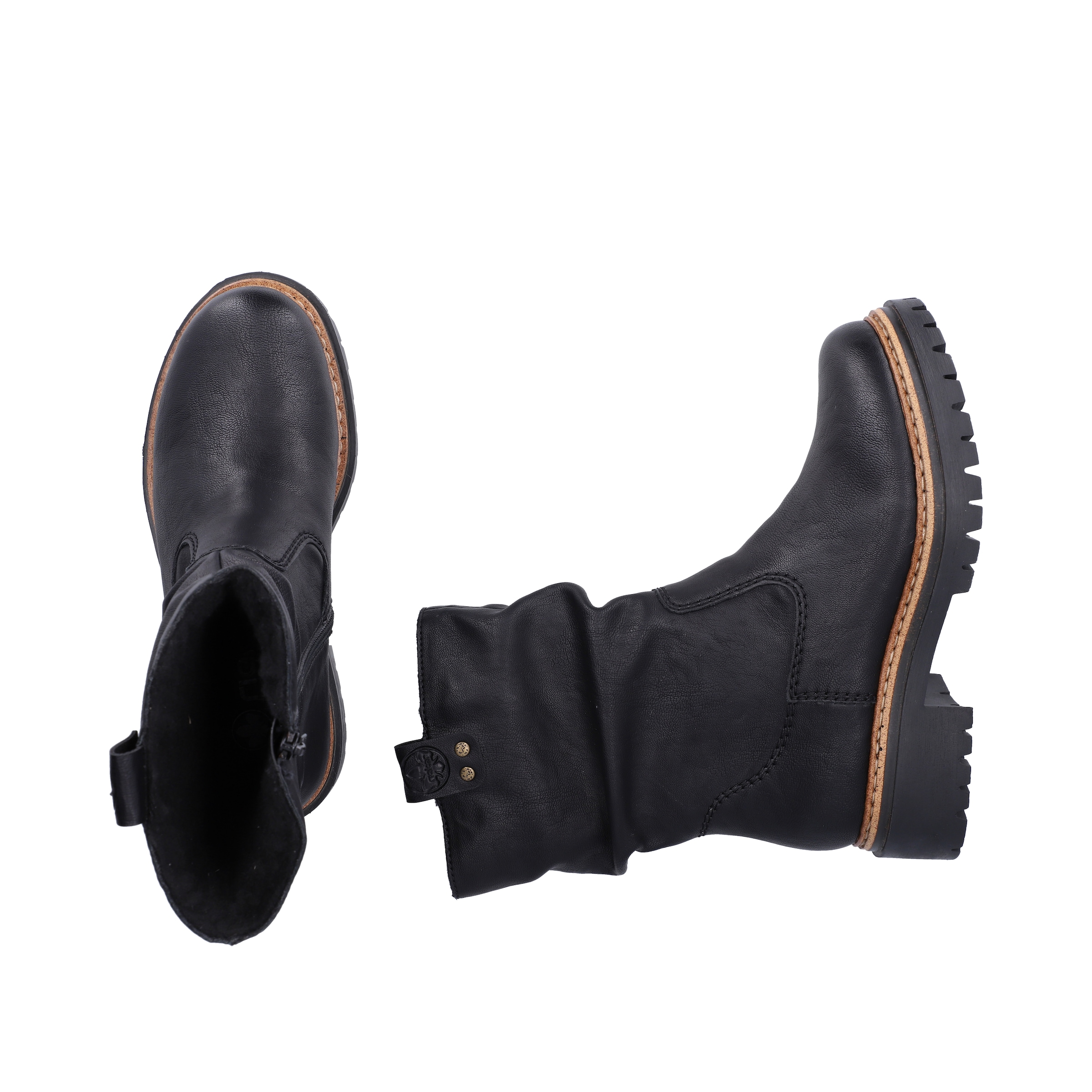 Rieker Winterstiefelette  Boots mit Innenreißverschluss und Profilsohle