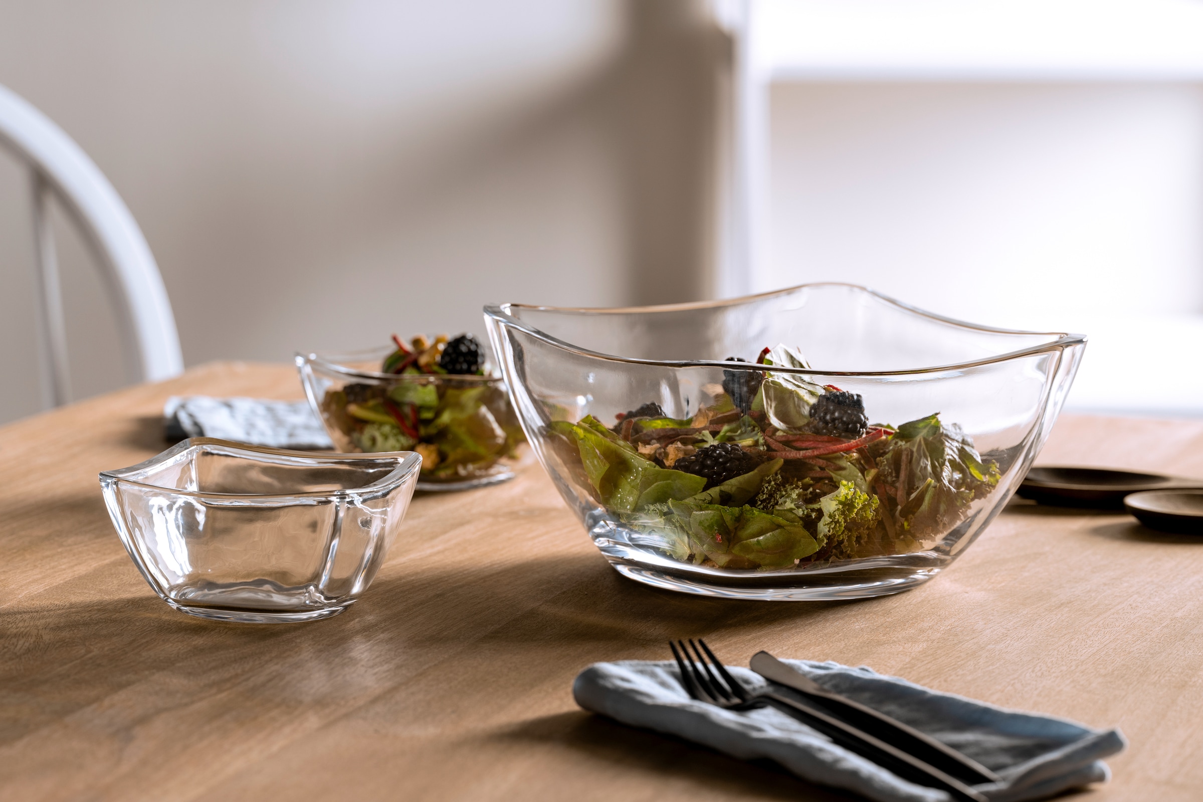 LEONARDO Schale »PIAZZA, 12 cm, 4er-Set« 4 Stk. aus Glas spülmaschinengeeignet