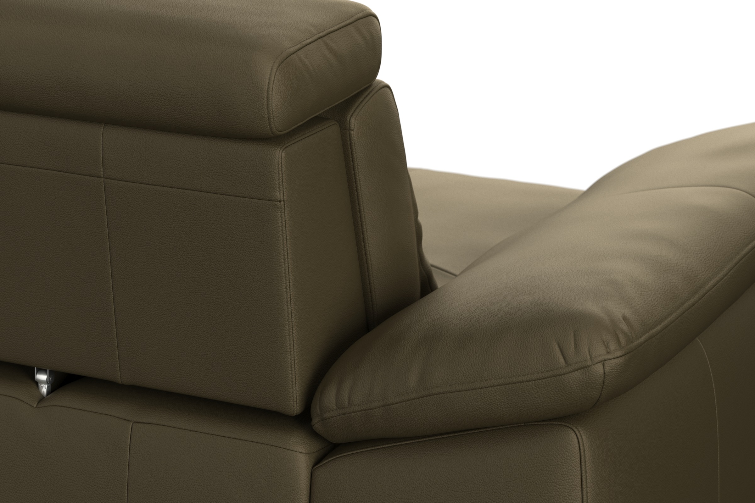 sit&more Ecksofa »Cabrio L-Form, B: 295 cm, mit Sitztiefen-, Arm- & Kopfteilverstellung«, 2 Nierenkissen, Federkern, optional Bettfunktion und Stauraum