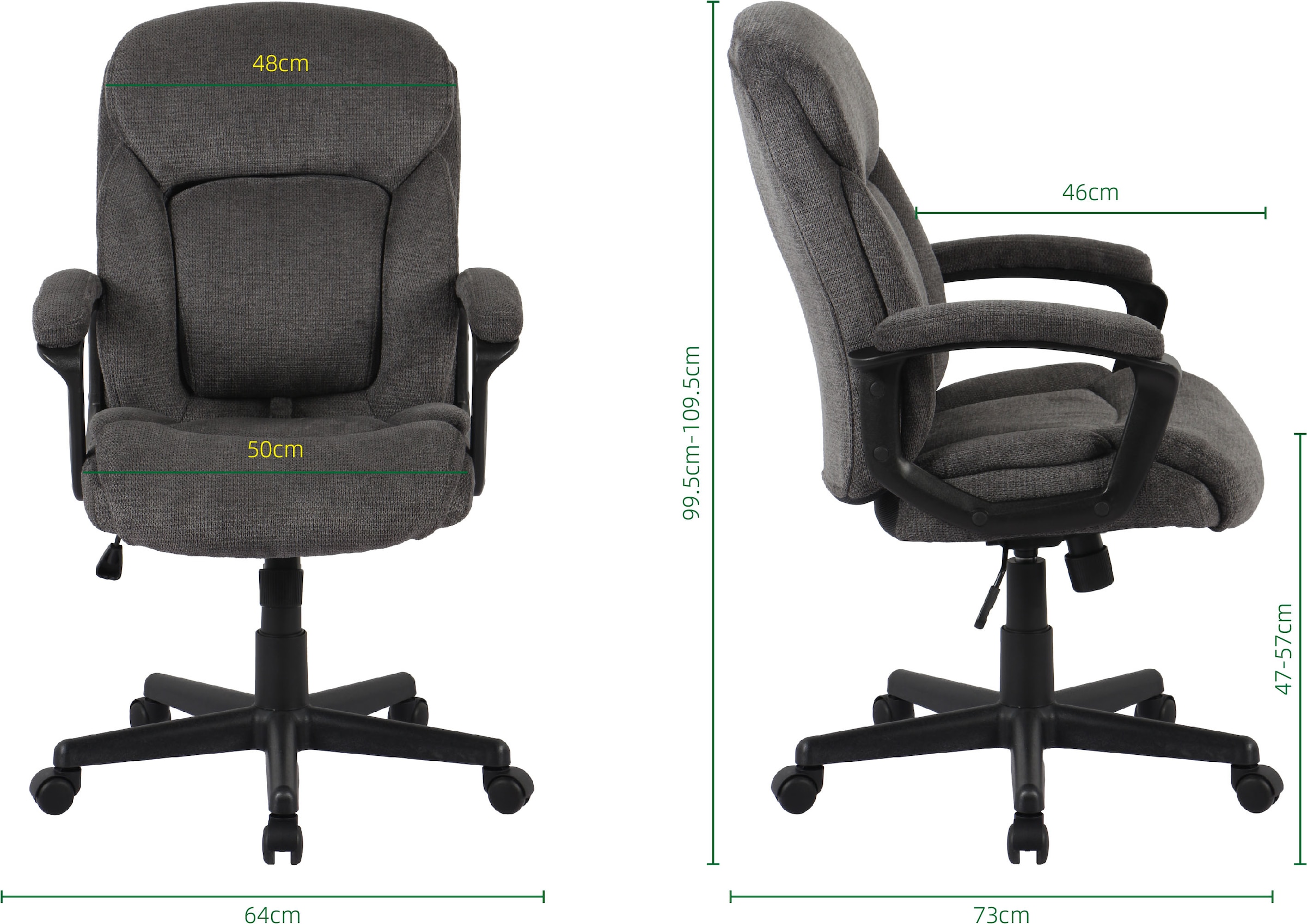 OTTO home Chefsessel »Julia, Chefsessel,« () komfortable Polsterung, viele ergonomischen Funktionen