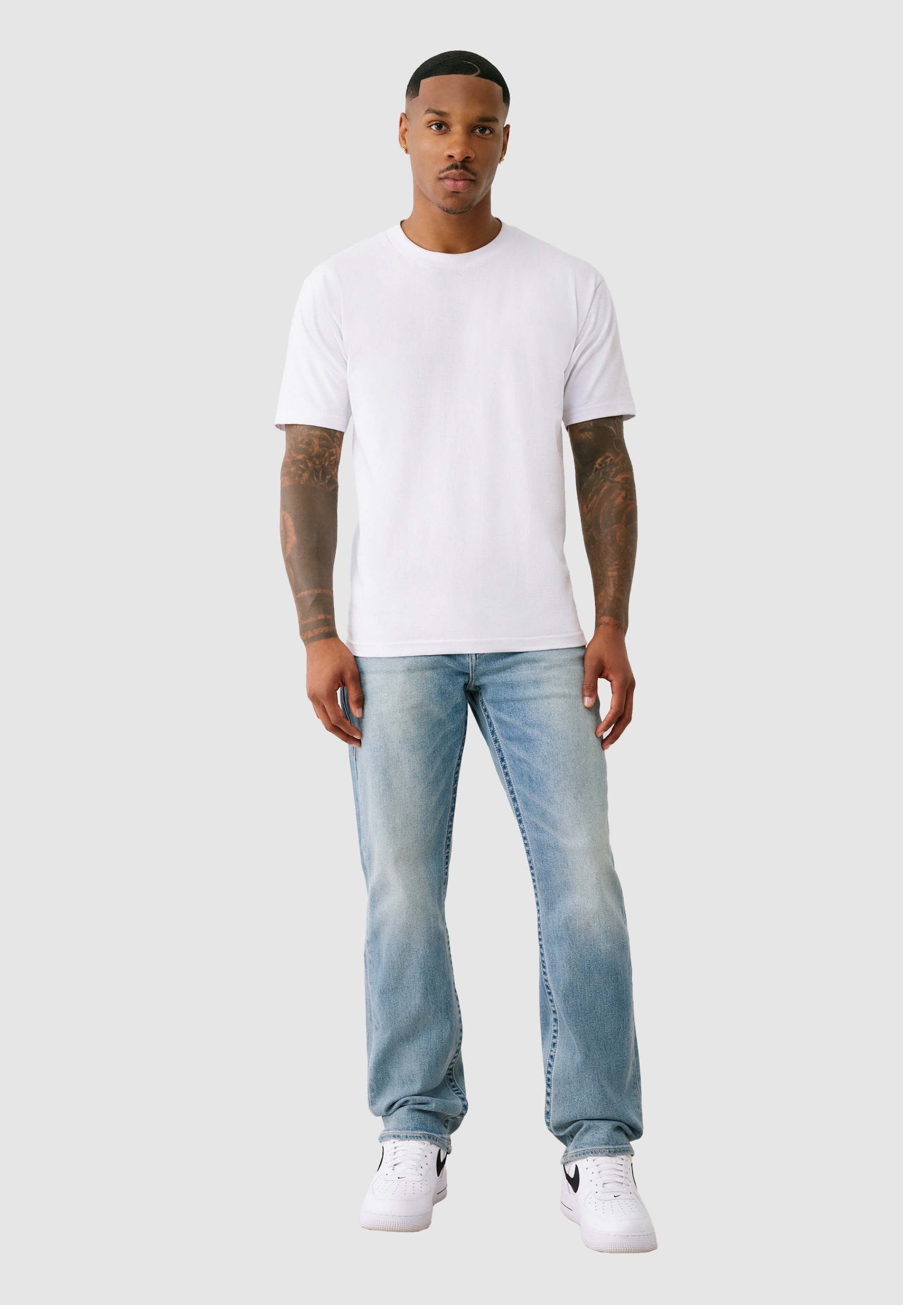 True Religion Tapered-fit-Jeans »GENO SN NO FLAP 32 IN« Baumwollmischung, relaxed fit