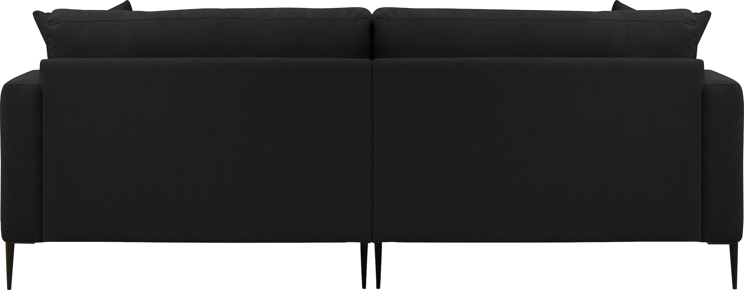 Leonique 2-Sitzer »Cozy elegantes Designsofa, Maße B/T/H: 151/97/80 cm« mit losen Kissen und Metallbeinen