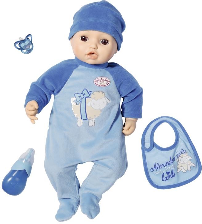 Baby Annabell Babypuppe »Alexander, 43 cm«, interaktiv mit Schlafaugen