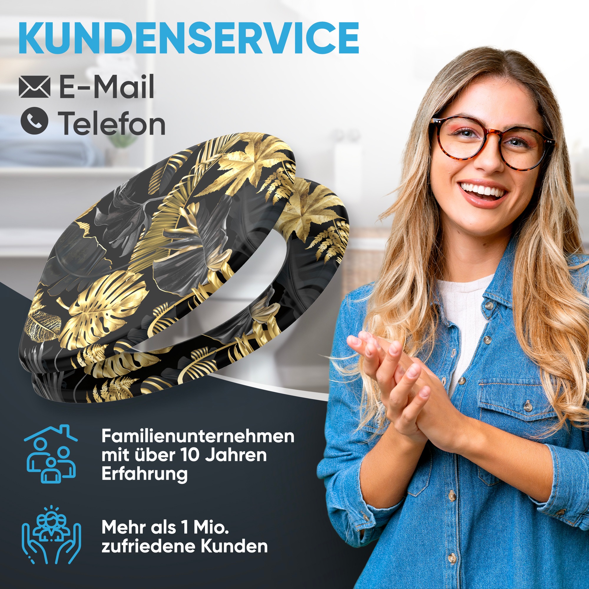 Sanilo WC-Sitz »mit Absenkautomatik, viele schöne Toilettensitze direkt vom Hersteller« Premium Toilettendeckel, moderner Klodeckel, leichte Montage