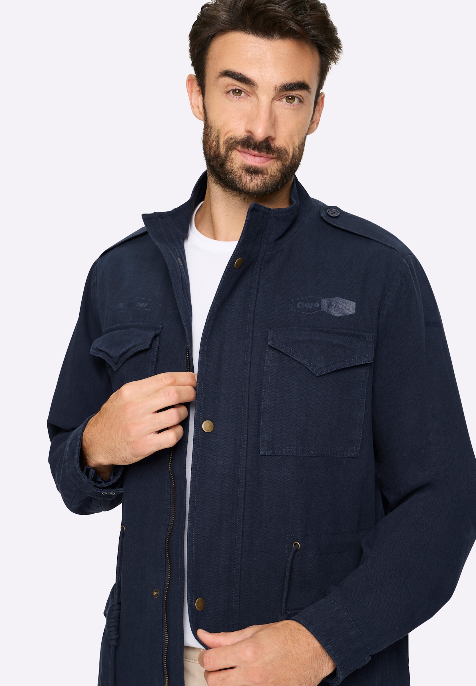 Witt Langjacke »Longjacke Longjacke mit Schulterriegel« ohne Kapuze