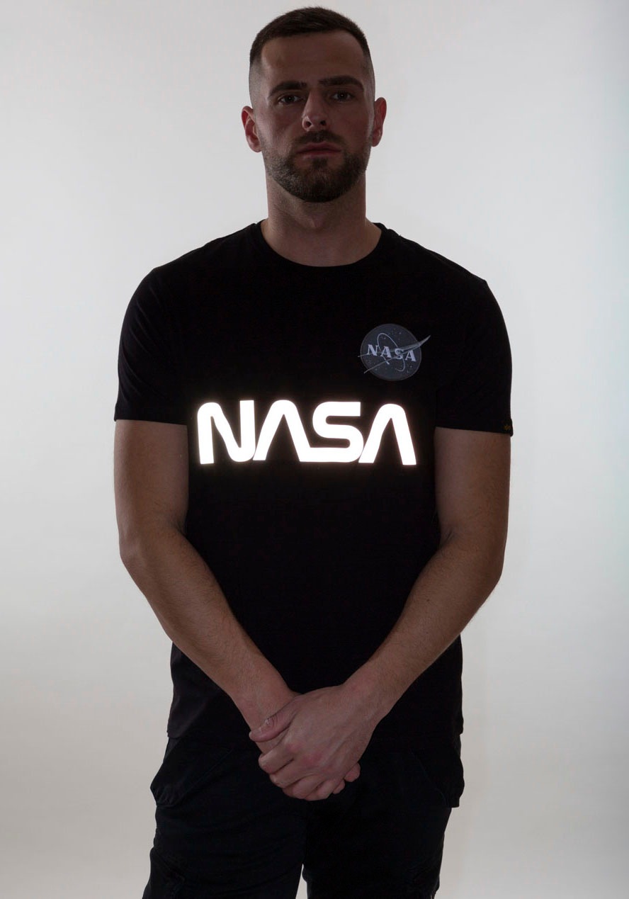 Alpha Industries Rundhalsshirt »Nasa Reflective Tee«