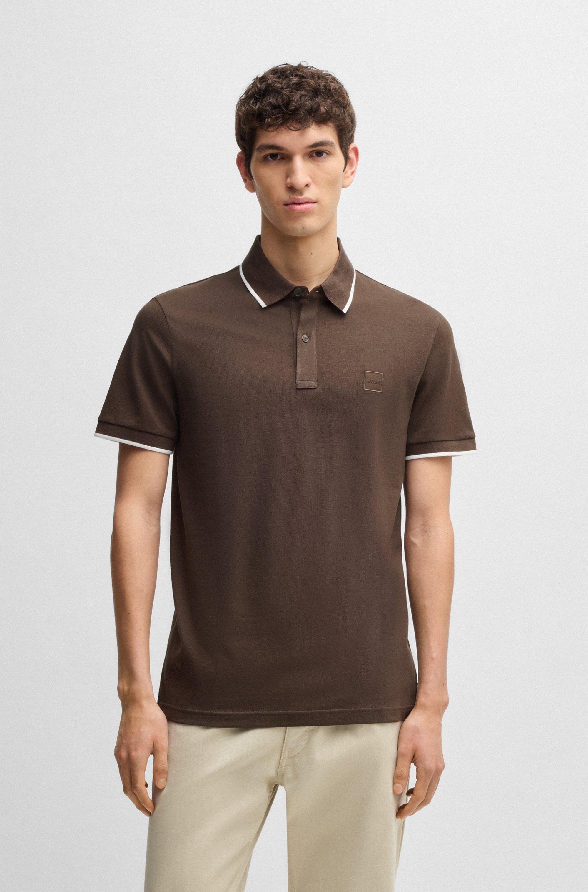 BOSS ORANGE Poloshirt »Passertip«, mit BOSS Logo-Badge