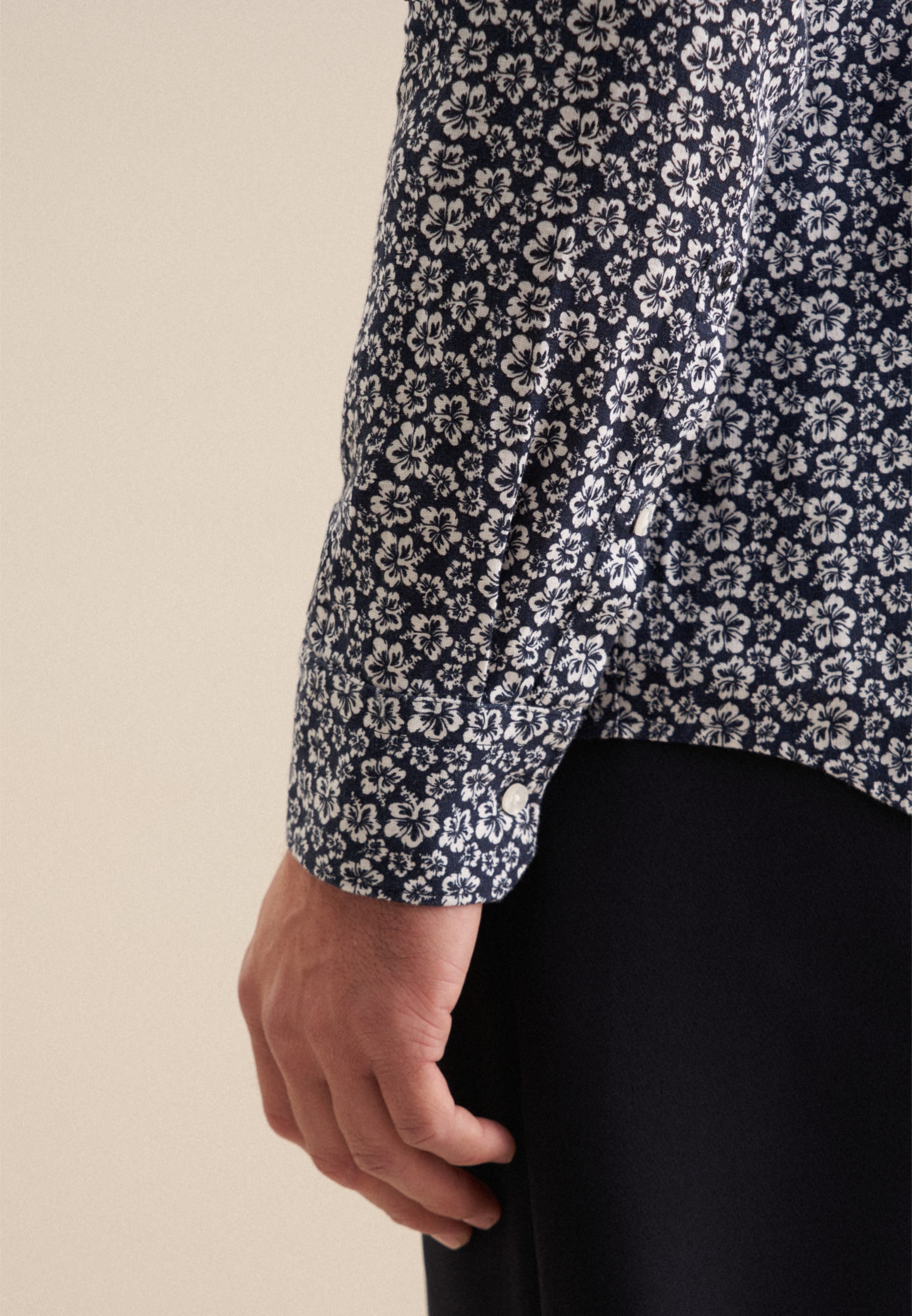 seidensticker Businesshemd »Slim«, Slim Langarm Kentkragen Floral