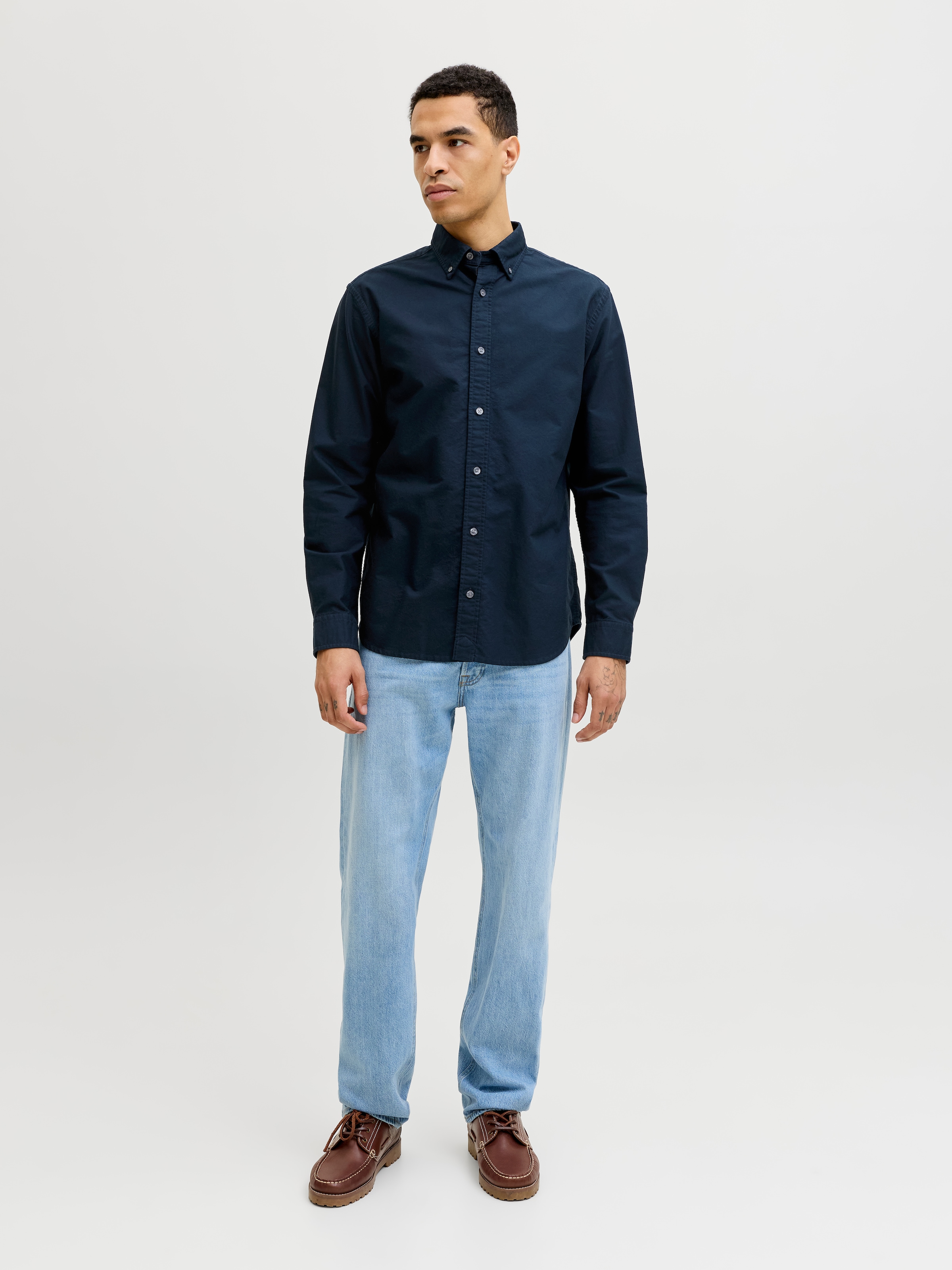 Jack & Jones Langarmhemd »JPRBLUHARVEY OXFORD L/S SHIRT SN« Baumwolle, regular fit