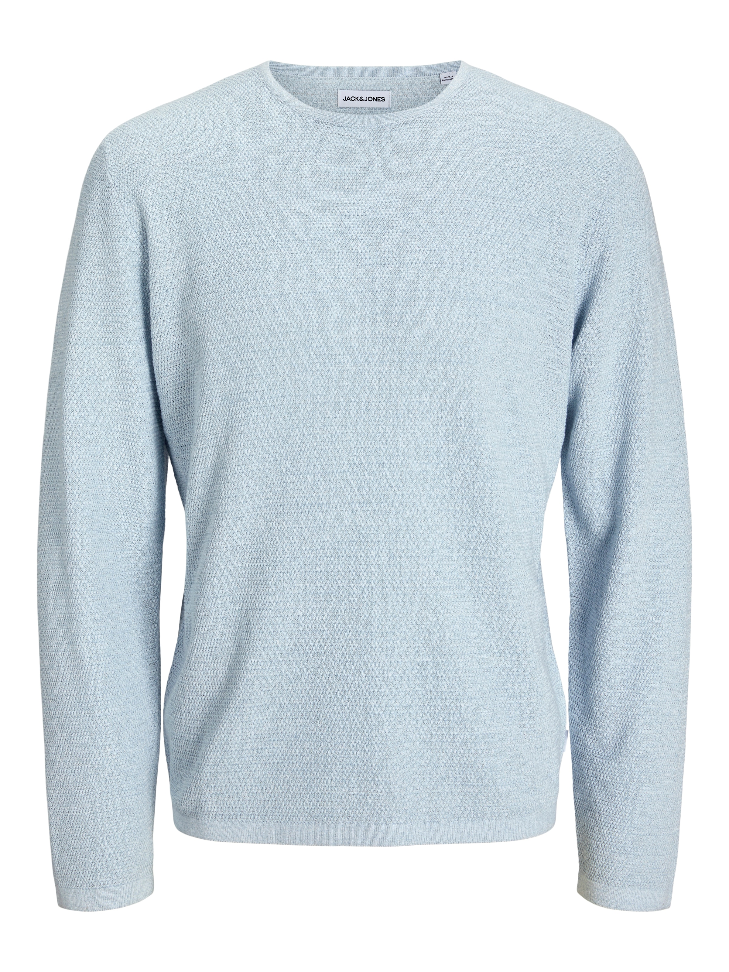 Jack & Jones Rundhalspullover »JJEGEORGE KNIT CREW NECK NOOS«, mit Strick Optik