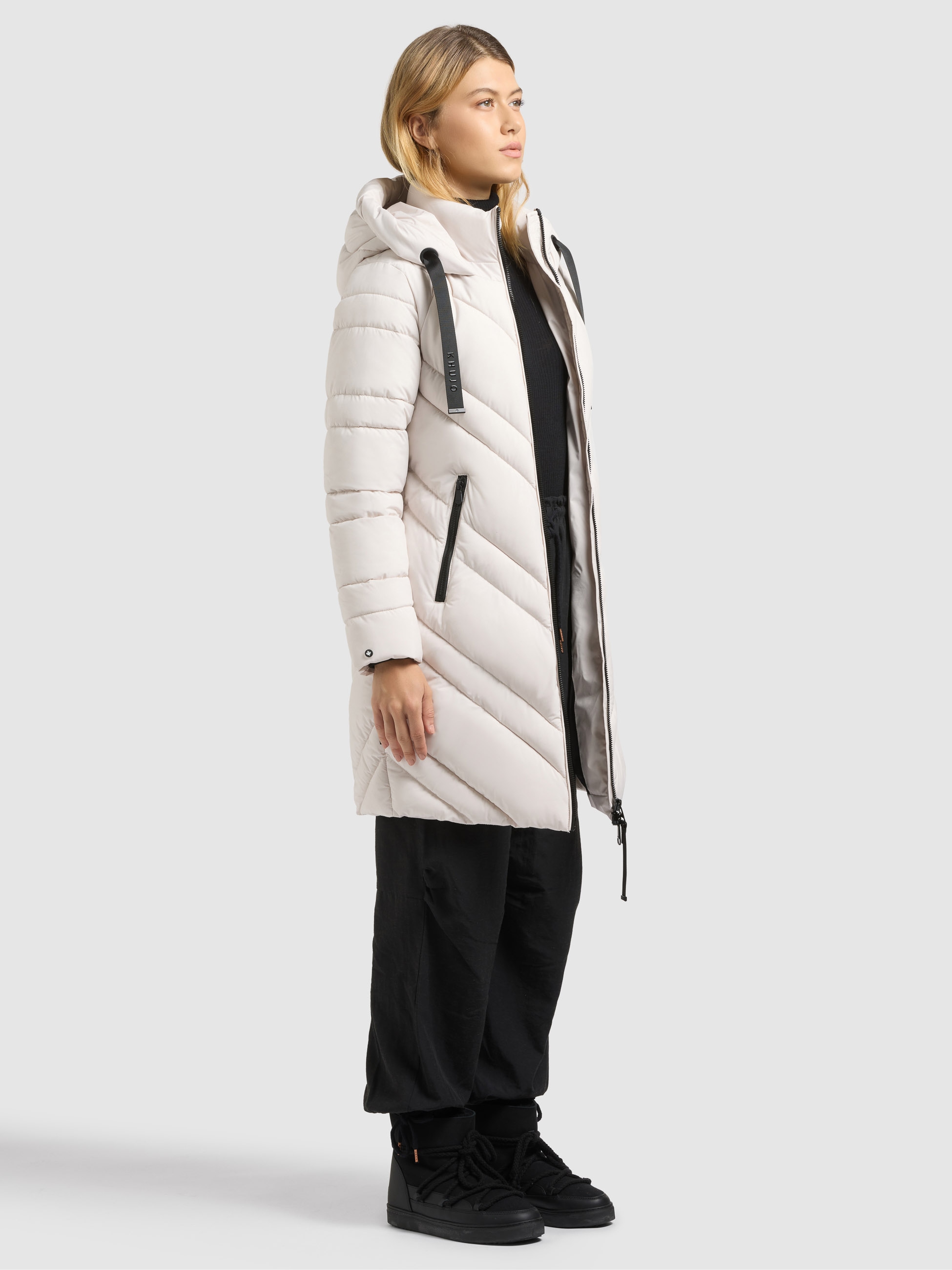 khujo Steppmantel »TABY2« Taschenbeutel mit Fleece
