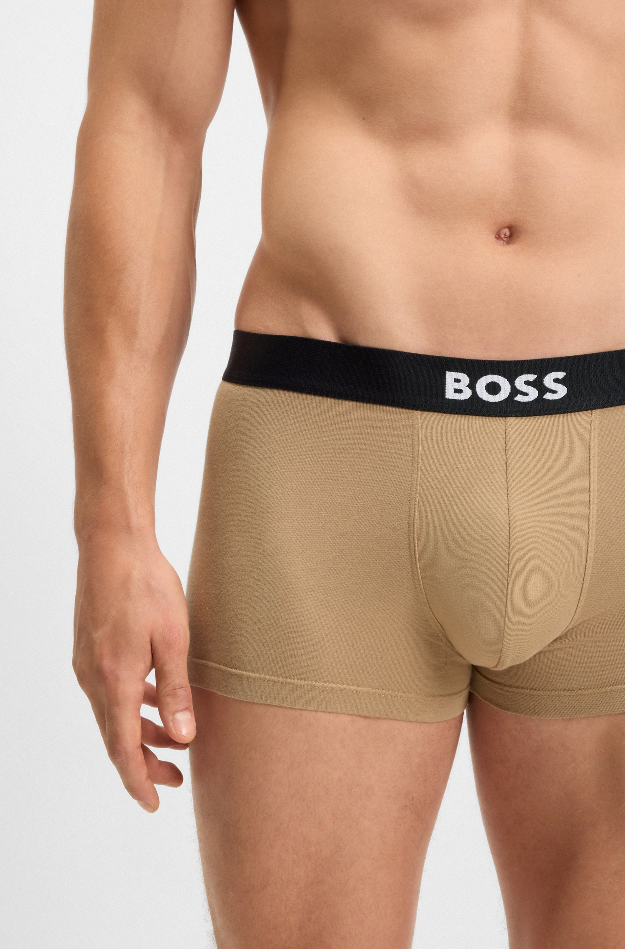 BOSS Trunk »3P Trunk BOSS ONE«, mit unifarbenen Bund
