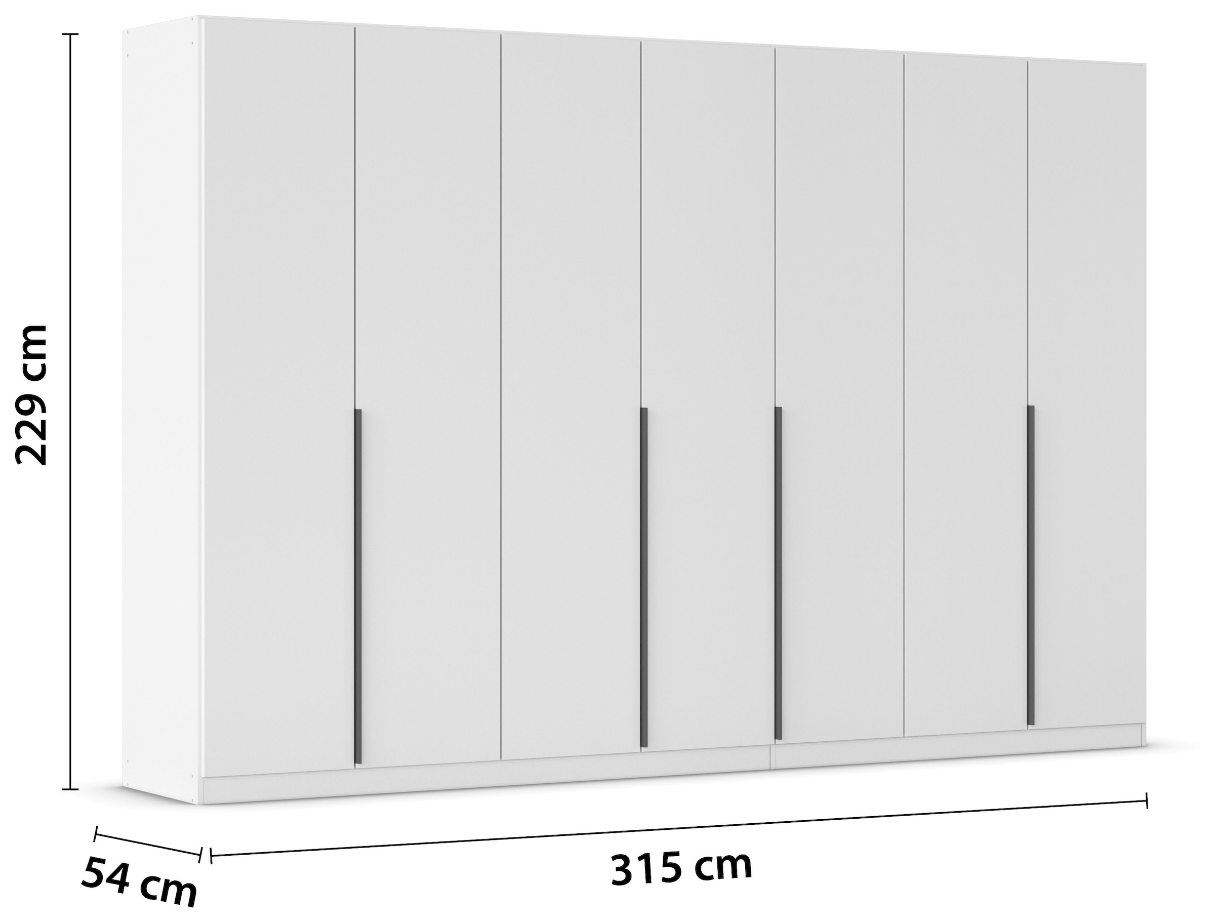 rauch Drehtürenschrank »Kleiderschrank Schrank Garderobe AGORDO TOPSELLER Schlafzimmer«, (in zwei Griff-Farben mit Dekor- oder Hochglanzfront), durchdachte Innenausstattung, in 6 Breiten und 2 Höhen MADE IN GERMANY