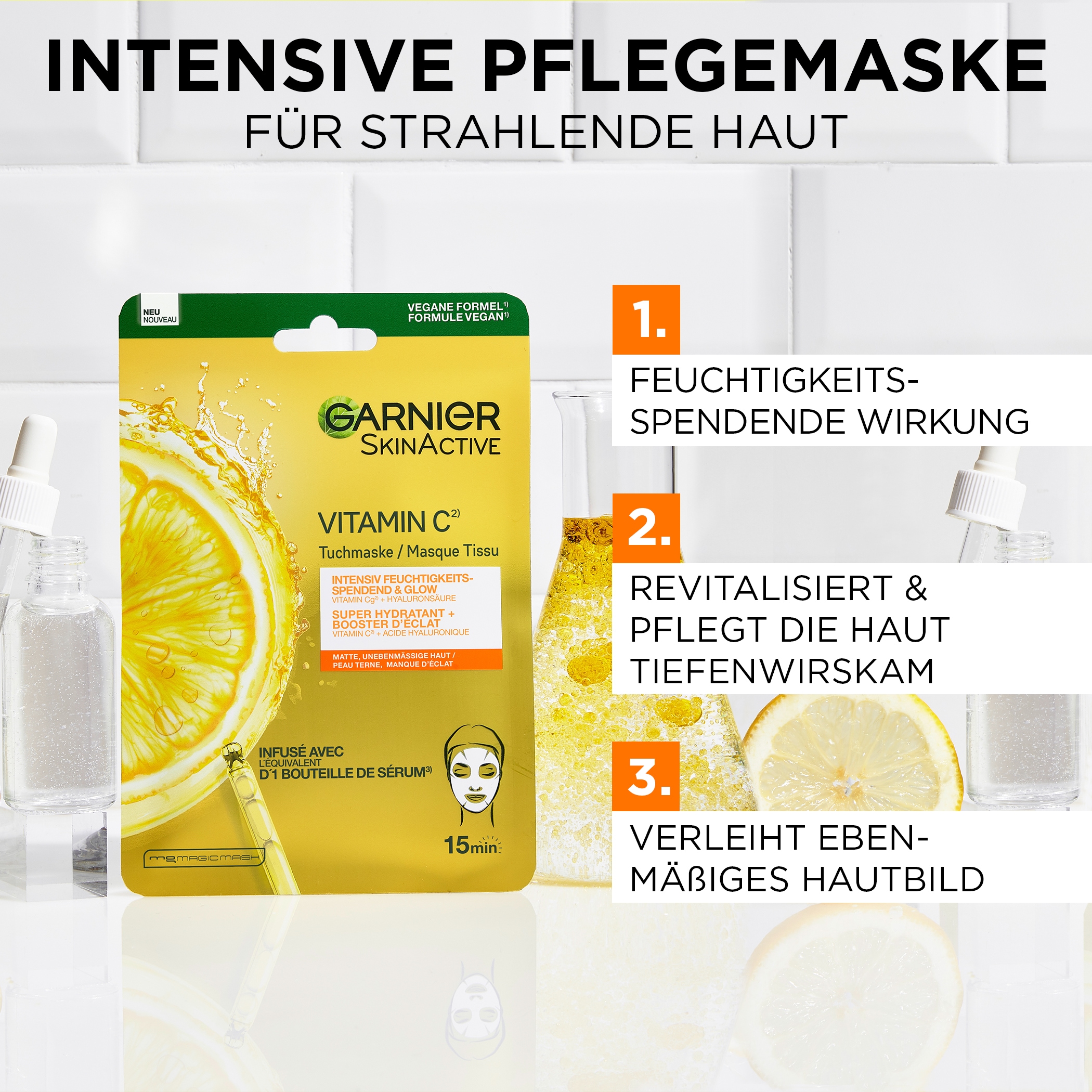 GARNIER Tuchmaske »Vitamin C Tuchmaske«