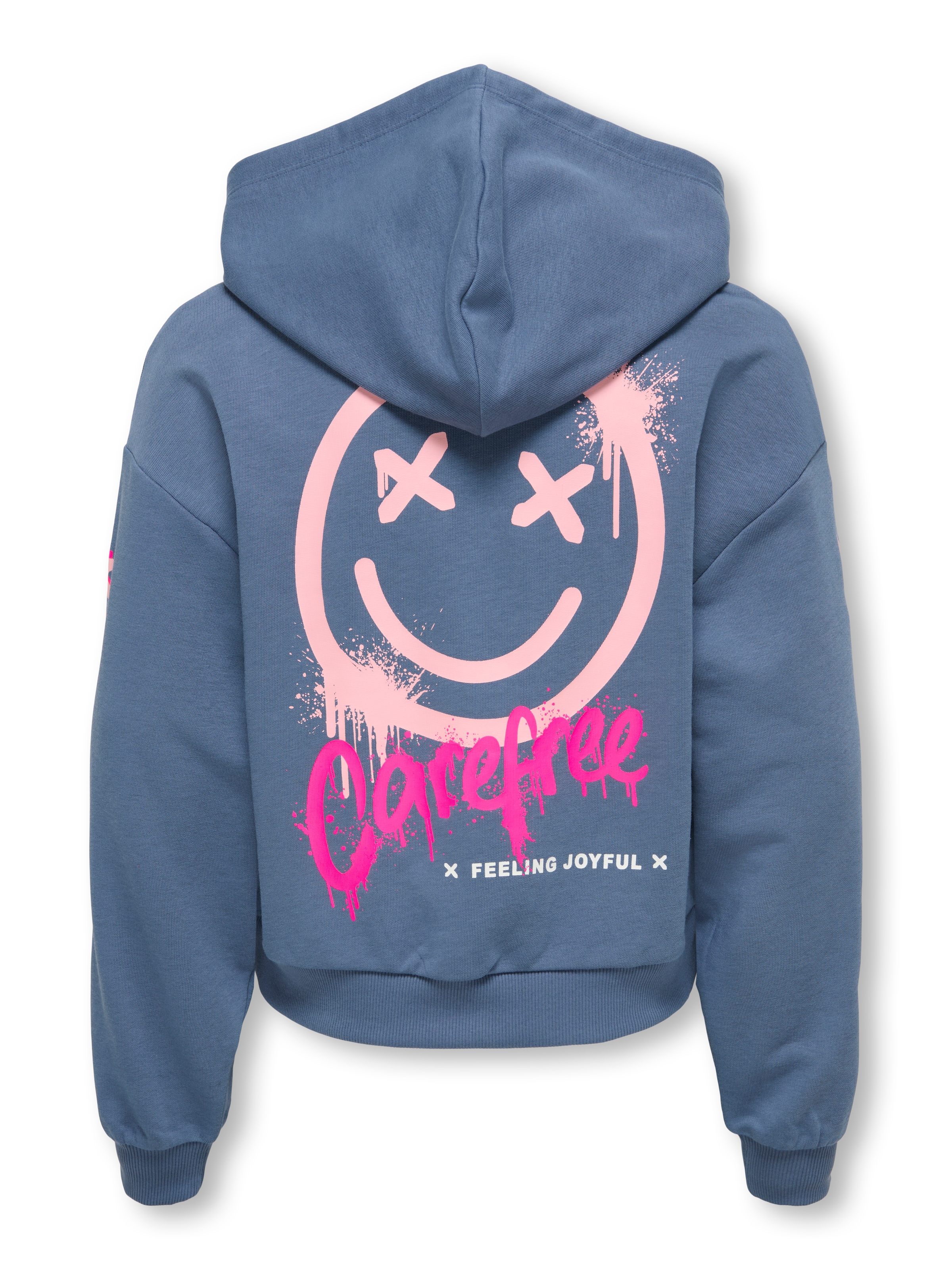 KIDS ONLY Kapuzensweatshirt »KOGSMILE LIFE L/S HOOD UB SWT NOOS«, Baumwollmischung, loose fit
