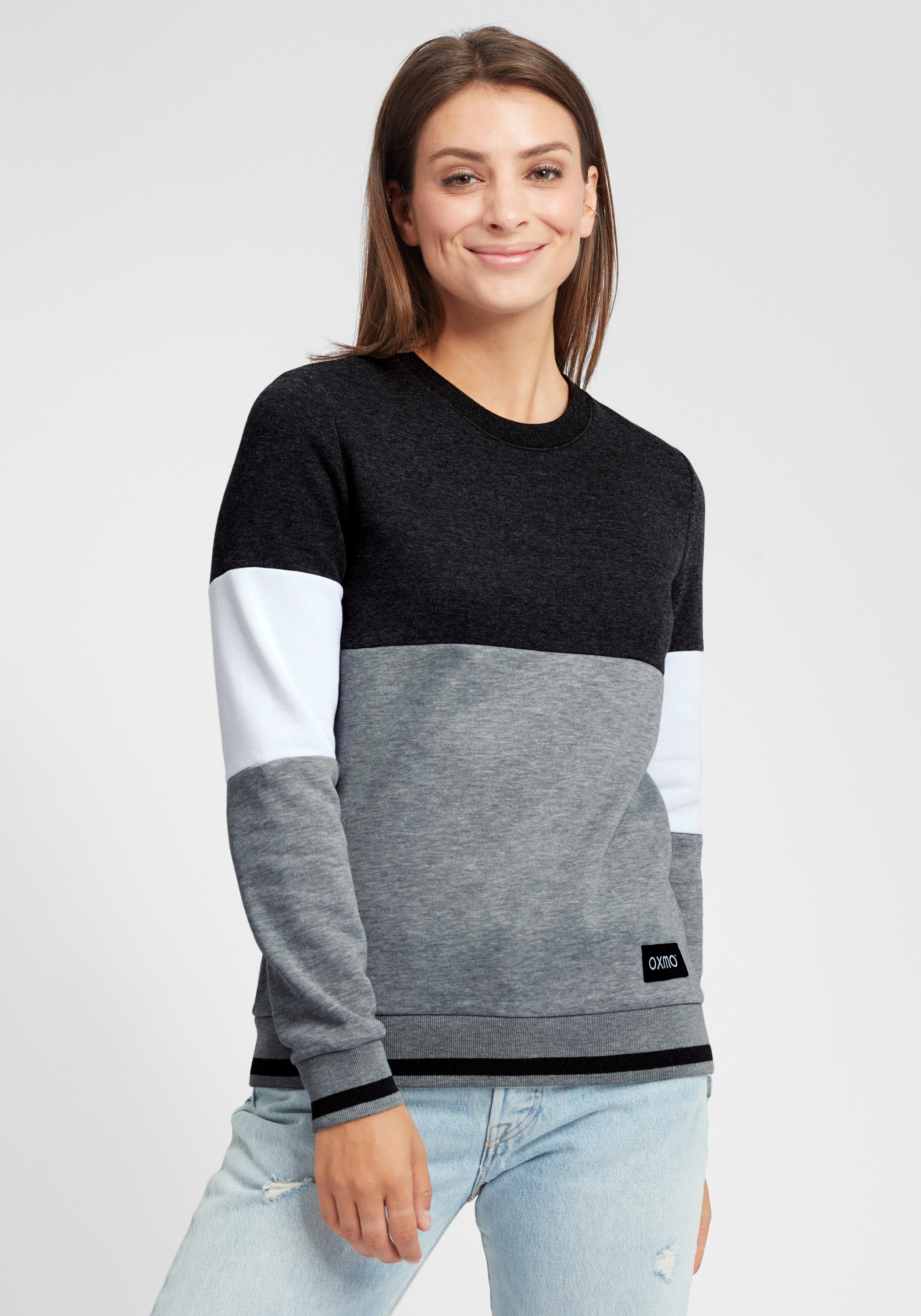 OXMO Rundhalspullover »Sweatpullover OXOmaya«