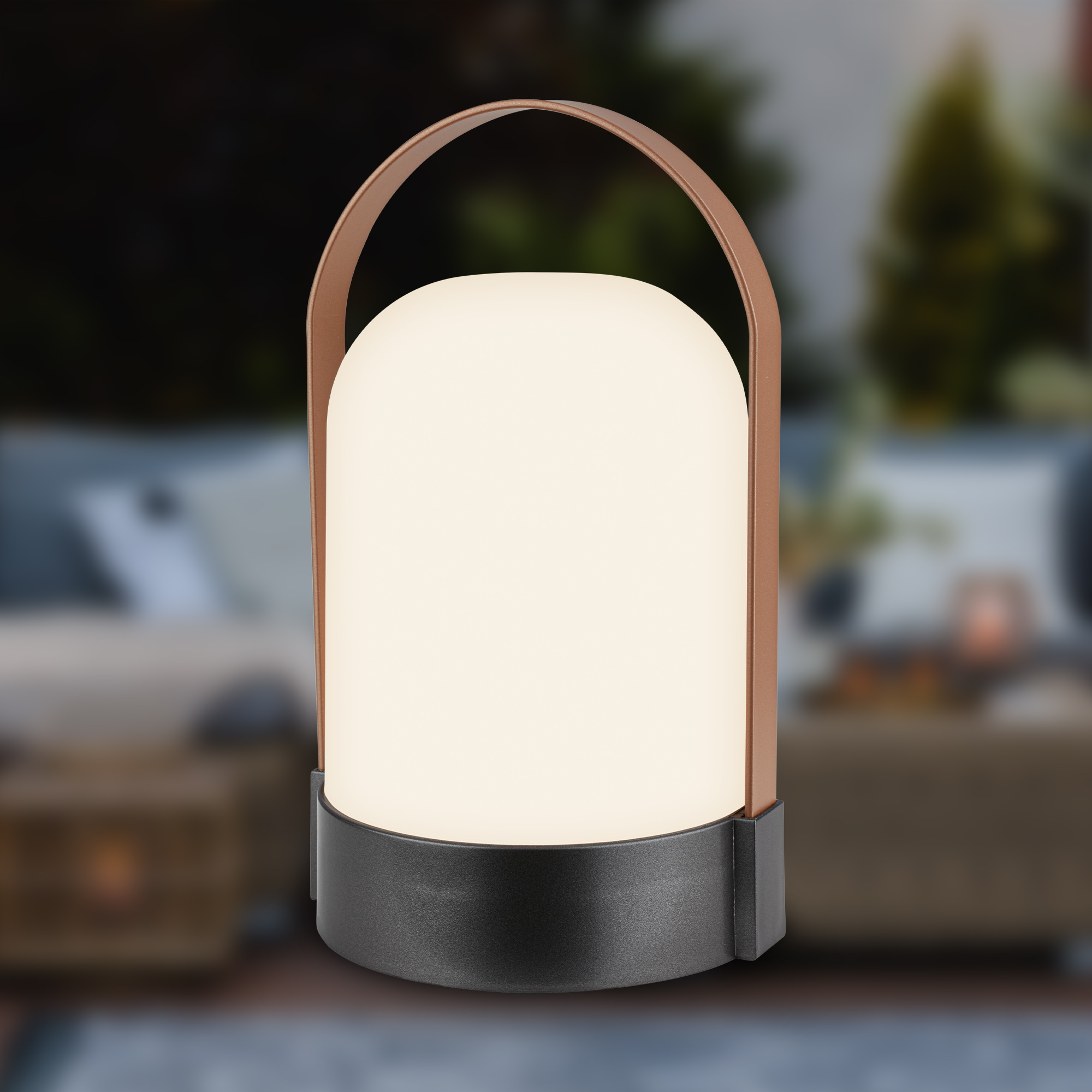 Briloner Leuchten LED Tischleuchte »ASA BIG« LED-Board 1 Stk. Warmweiß 14,5x13,5x24 cm, Indoor/Outdoor, Balkon, Terrasse, Wohnzimmer