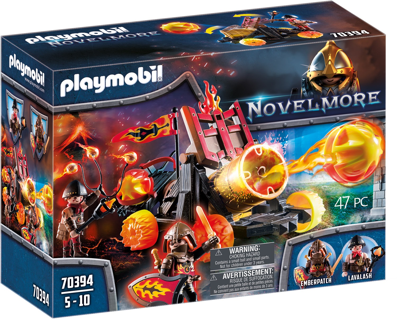 Playmobil® Konstruktions-Spielset »Burnahm Raiders Lavabombarde (70394), Novelmore«, ; Made in Germany