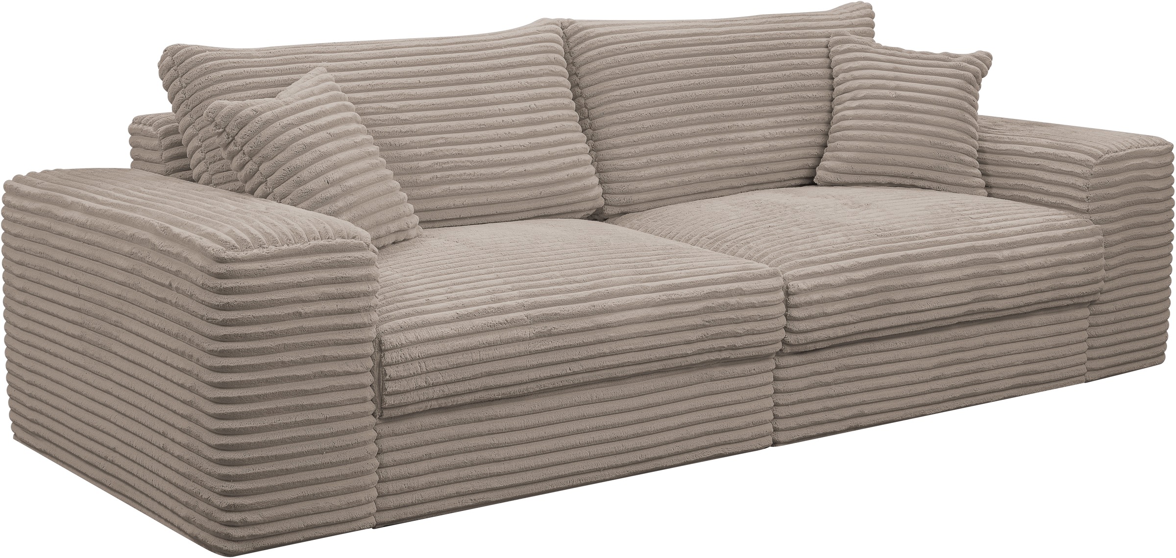 WERK2 Big-Sofa »Rozzana Mega Sofa mit viel Platz, aktuelle Bezüge. Breite 246cm«, mit losen Rückenkissen