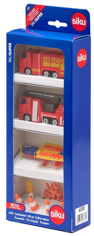 Siku Spielzeug-Feuerwehr »SIKU Super, Geschenkset Feuerwehr (6330)«