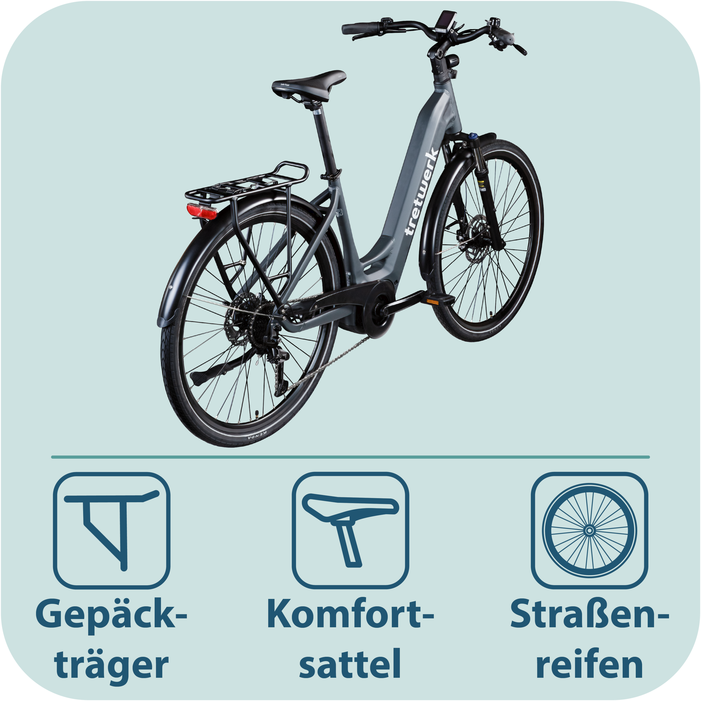 Tretwerk »Amber« 9 Gang Shimano Cues U3020 Schaltwerk Kettenschaltung Mittelmotor 250 W E Bike Damen 28" Elektrofahrrad 155 - 185cm Hollandrad