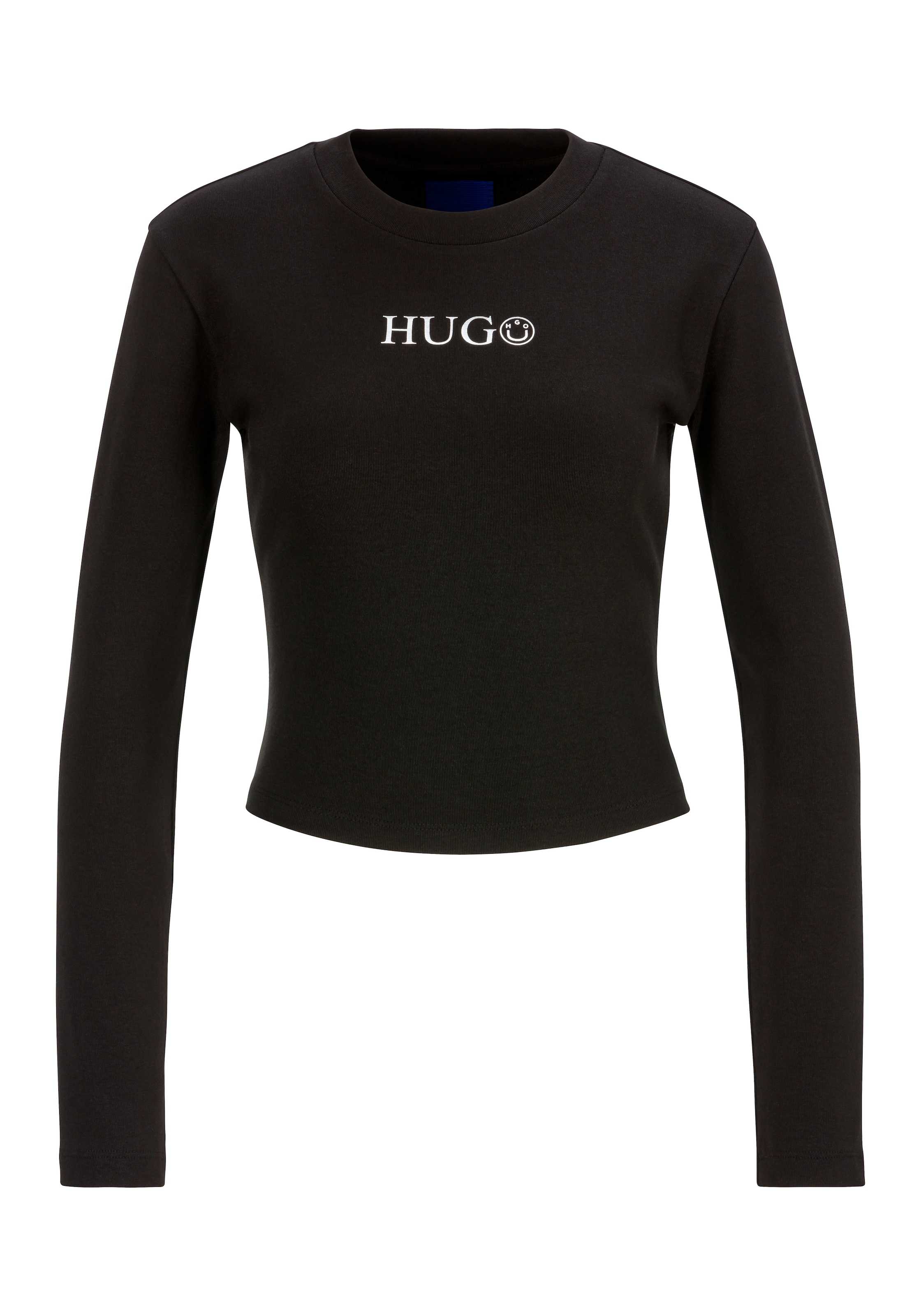 HUGO Blue Langarmshirt »Della_B«, mit Rundhalsausschnitt