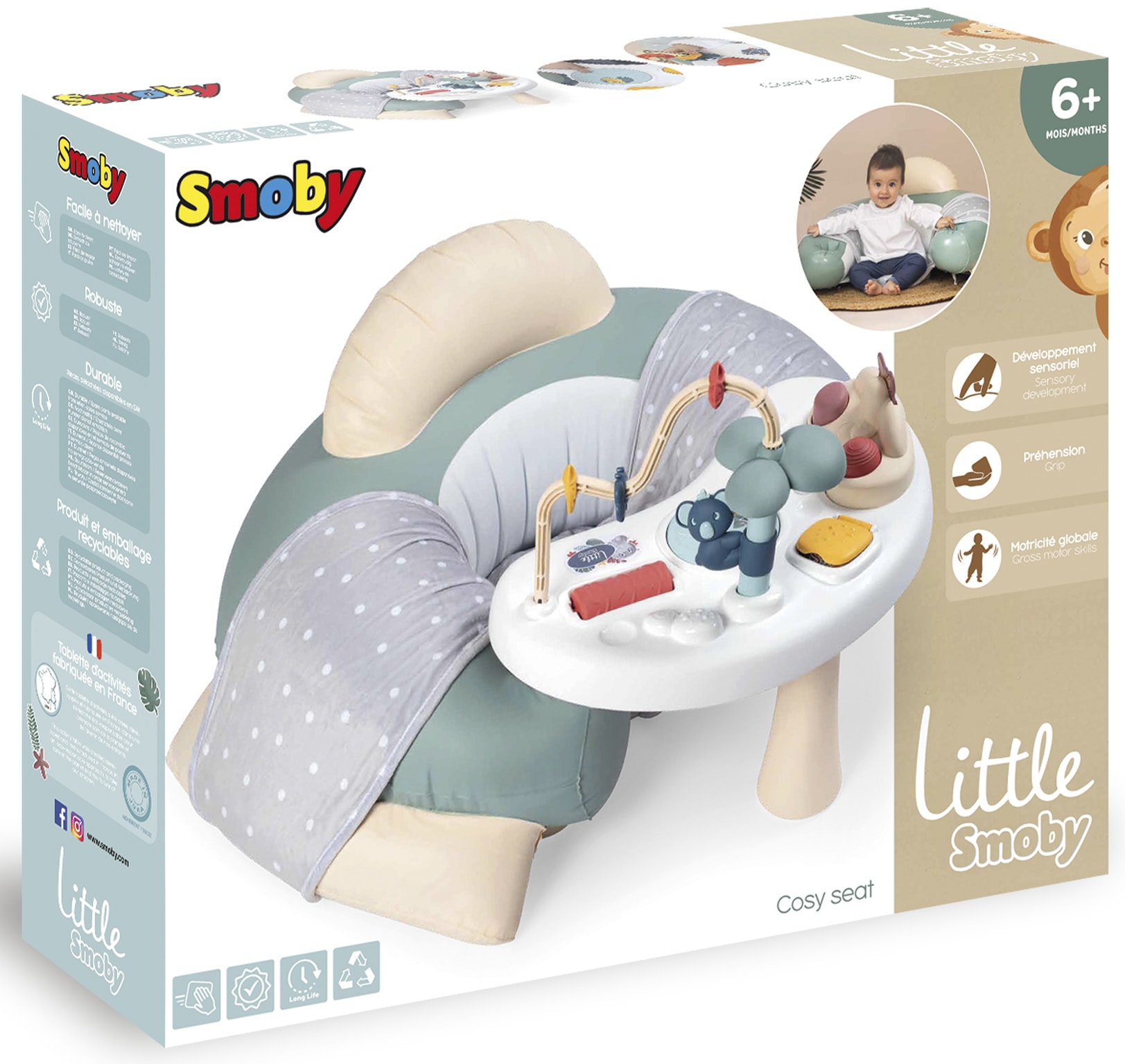 Smoby Spieltisch »Little Smoby, Cosy Babysitz mit Activity-Tisch«