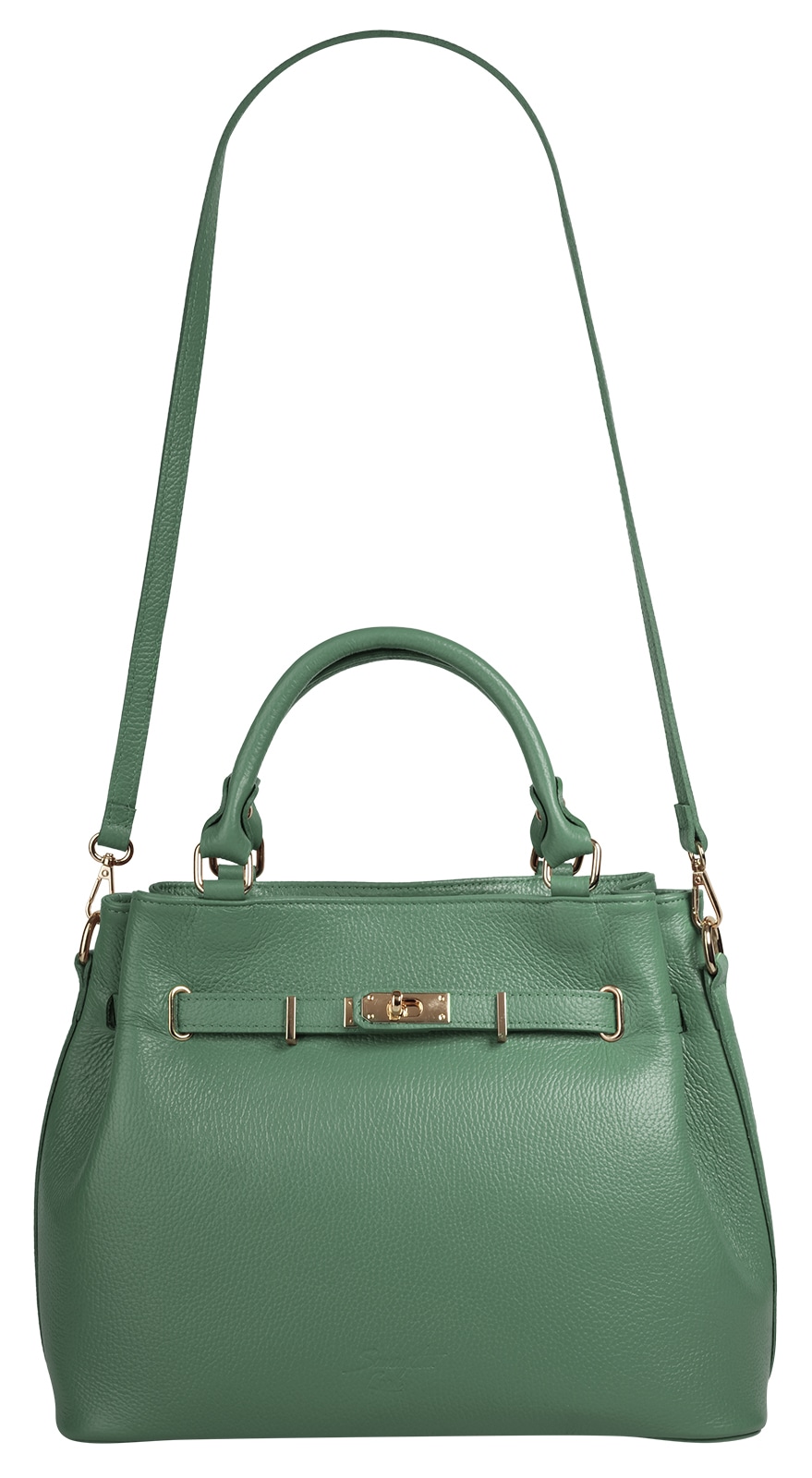 Samantha Look Henkeltasche, echt Leder, Made in Italy, geräumige Henkeltasche mit Smartphonefach