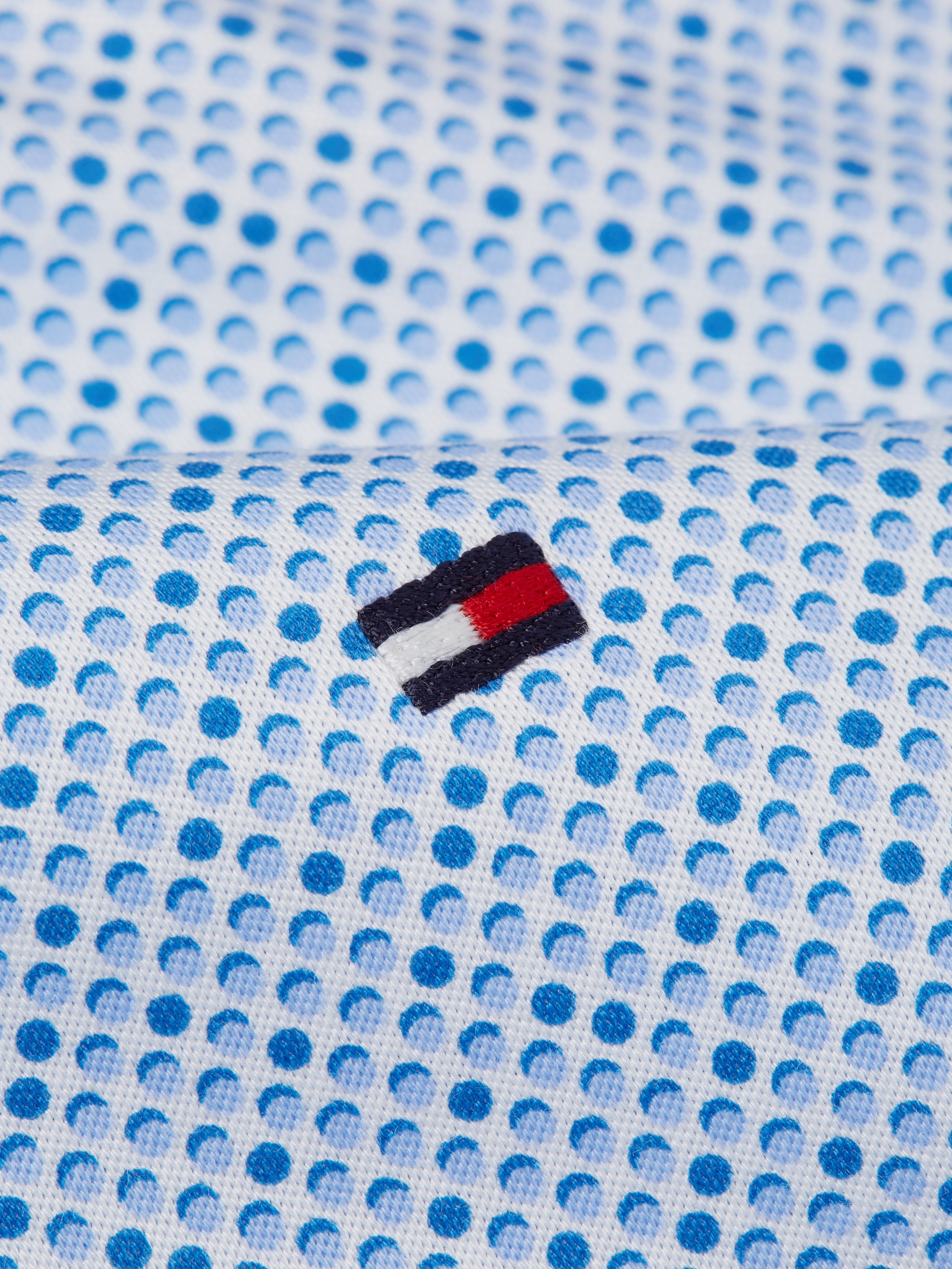 Tommy Hilfiger Langarmhemd »CL KNITTED MINI DOT PRT SF SHIRT«