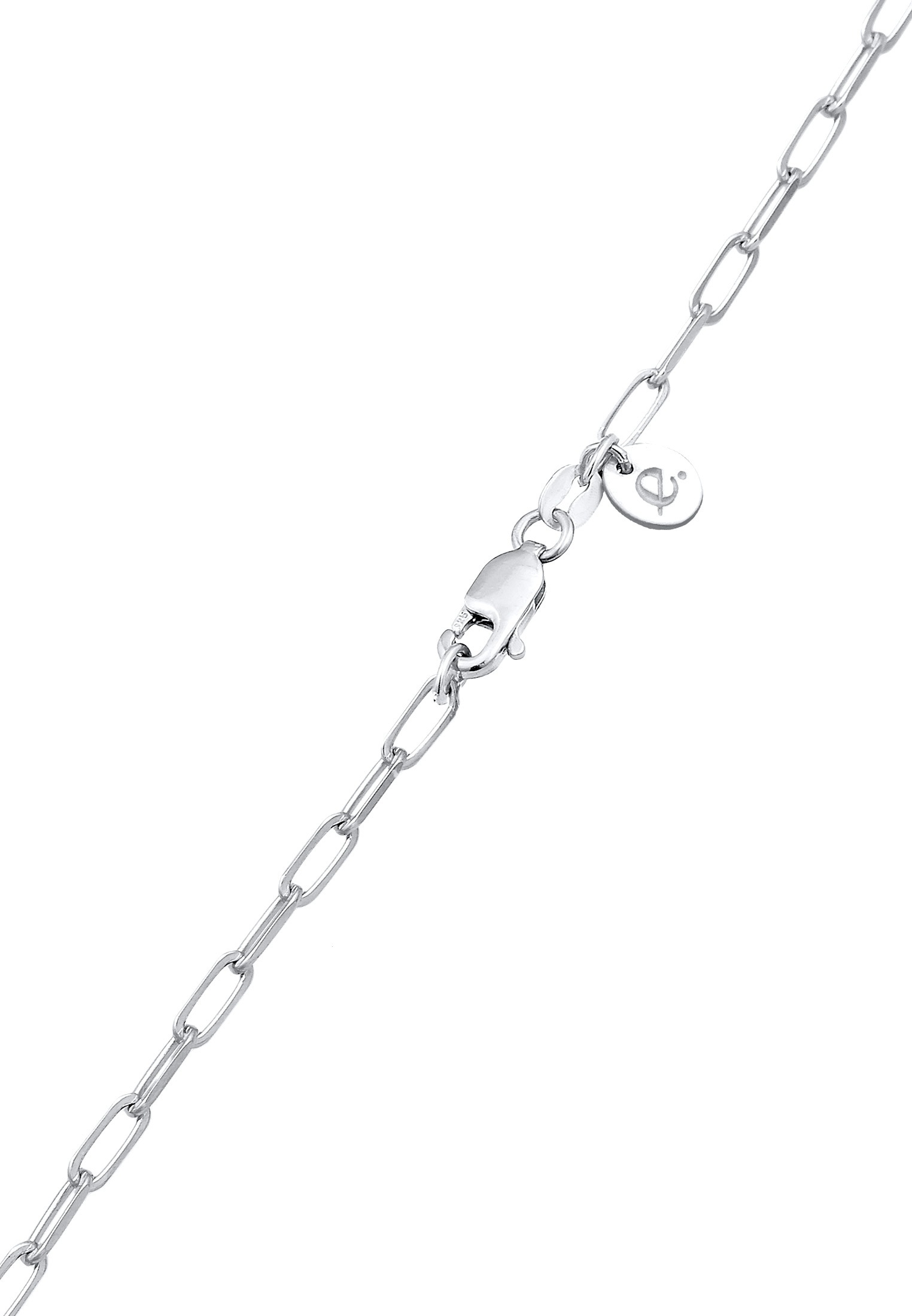 Elli Premium Kette mit Anhänger »Halskette Schloss Liebe Gliederkette Unisex 925er Silber«