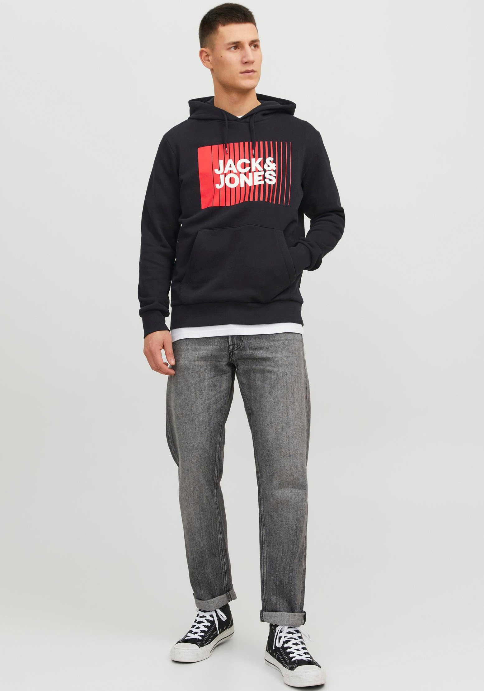 Jack & Jones Kapuzensweatshirt »JJECORP LOGO SWEAT HOOD PLAY NOOS«