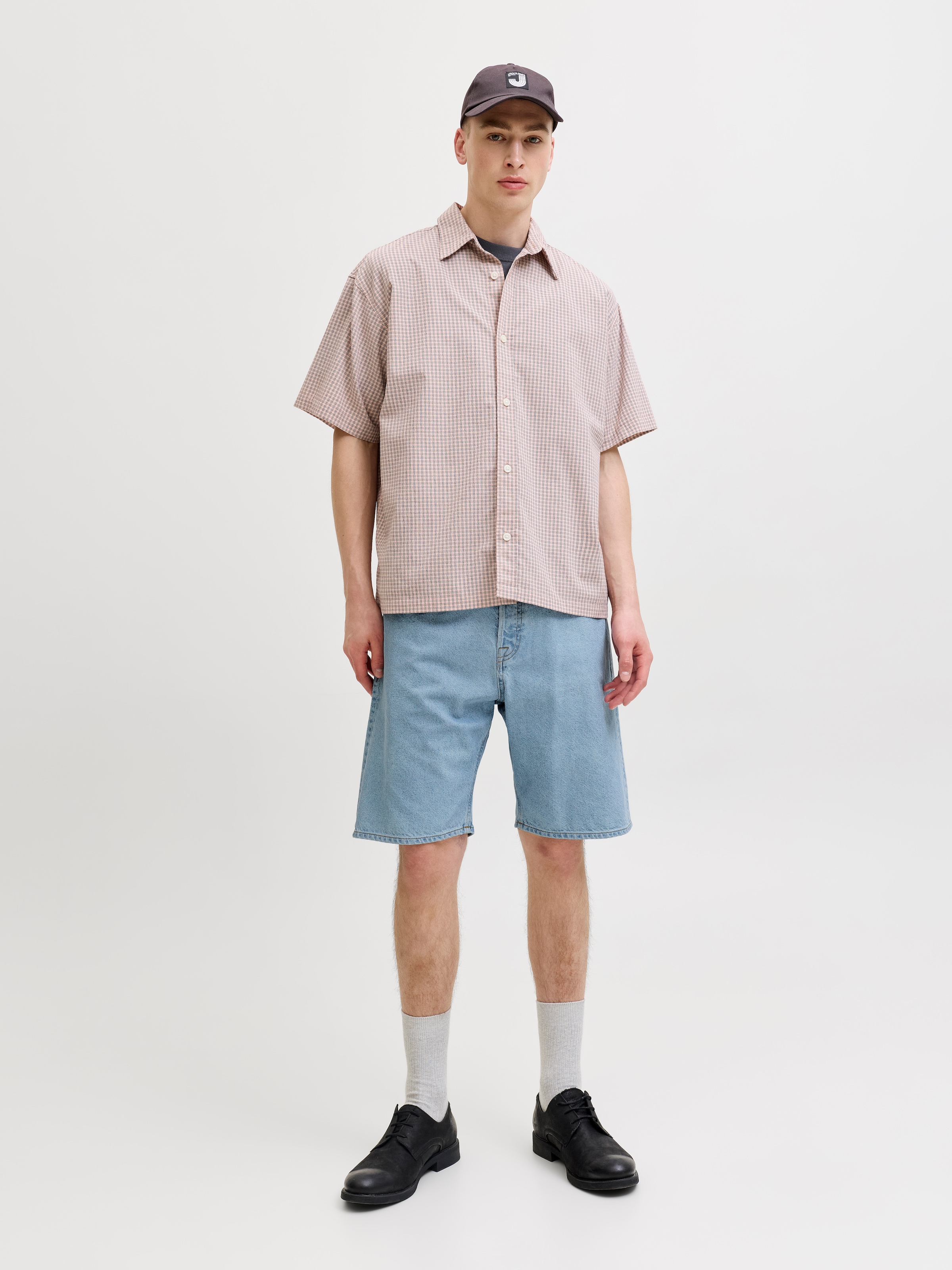 Jack & Jones Jeansshorts »JJIALEX JJORIGINAL SHORT« Baumwolle, high waist, baggy fit