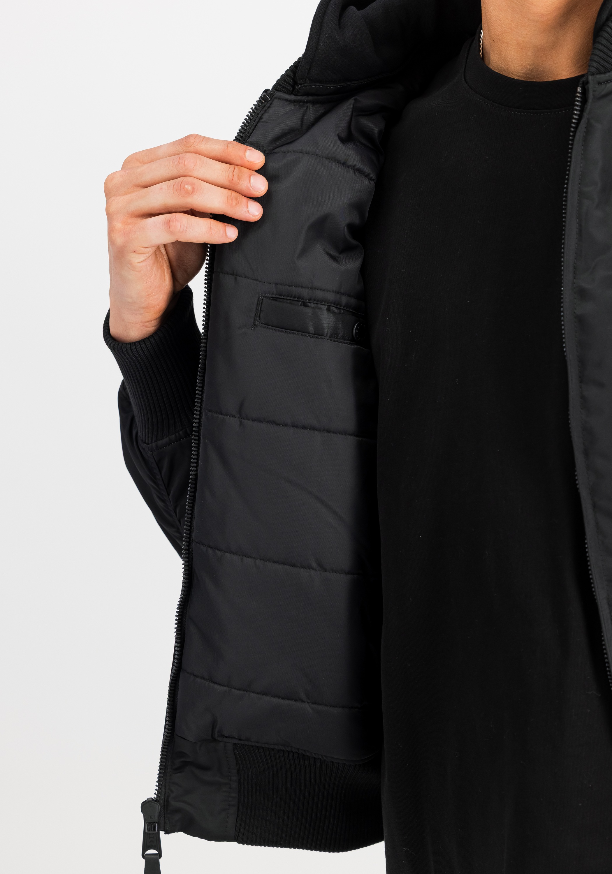 Alpha Industries Bomberjacke »MA-1 Zip Hood Backprint Bomberjacke«