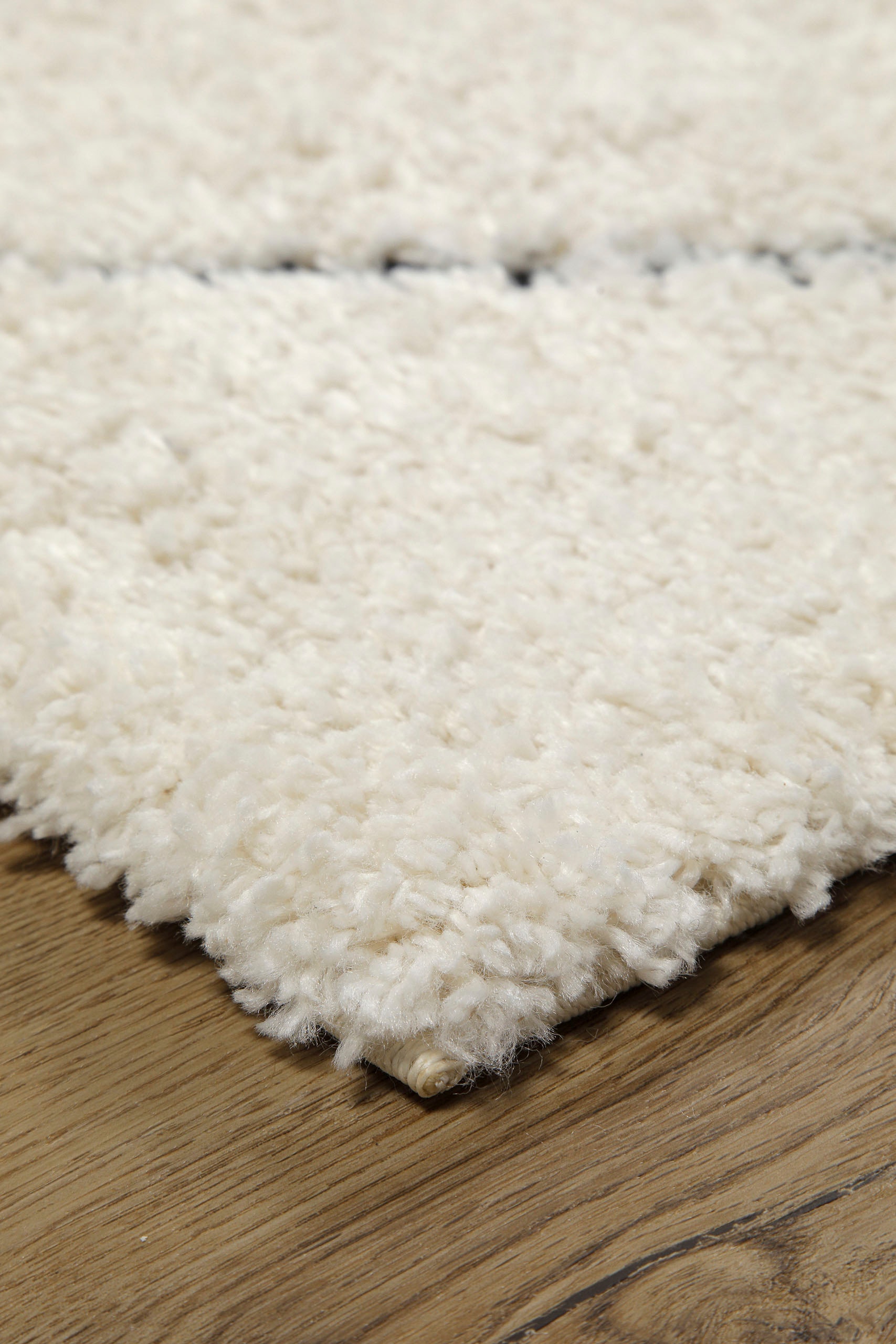 my home Hochflor-Teppich »Aveline, auch als Läufer erhältlich«, rechteckig, 35 mm Höhe, Langflor, Shaggy im Berber Stil, geometrisch, Raute, Wohnzimmer
